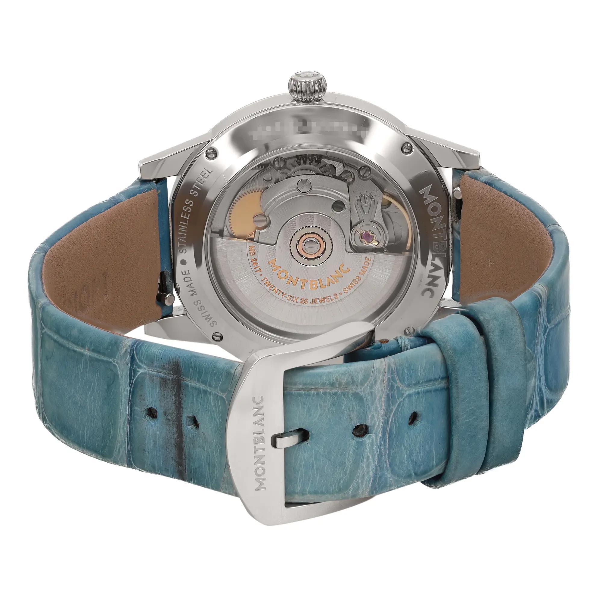 Montblanc Boheme 34mm Steel MOP Diamond Dial Automatic Ladies Watch MB118651 For Sale 1