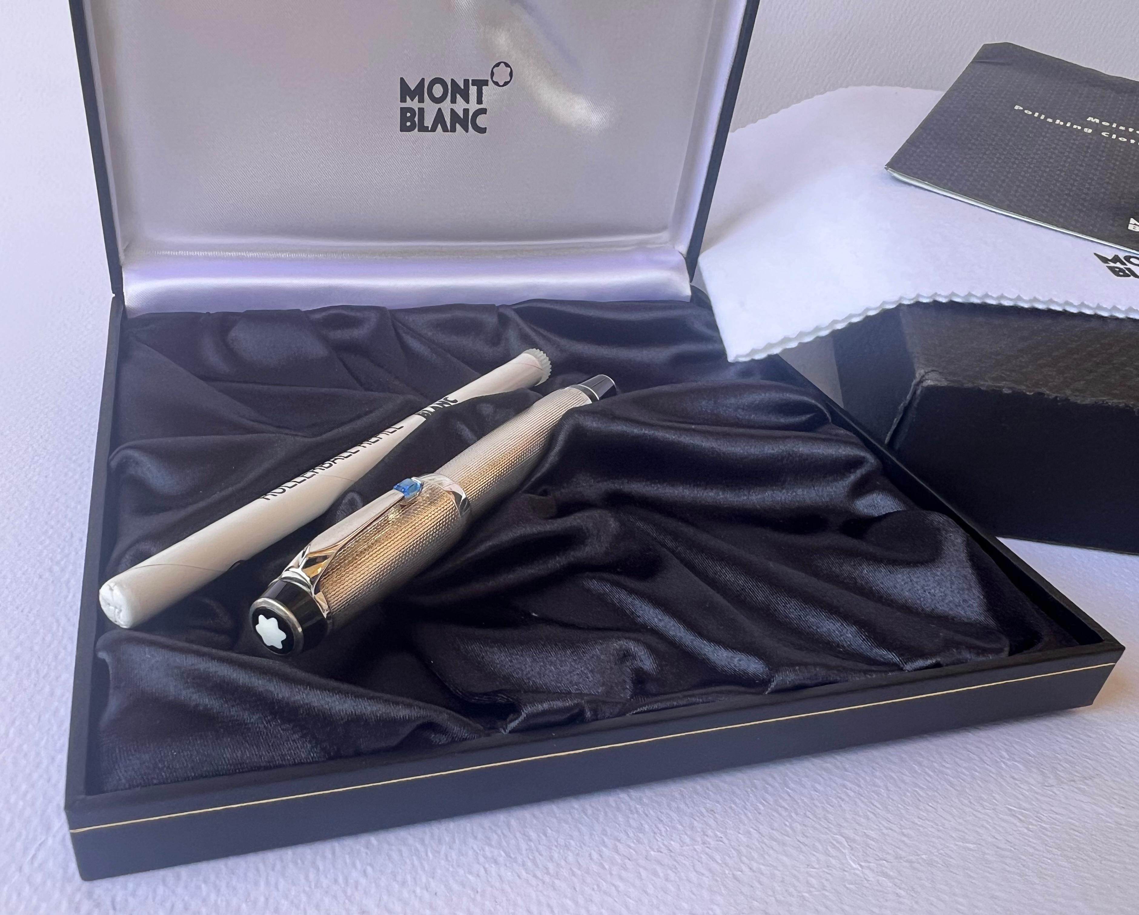 Montblanc Boheme Ag925 Sterling Silver Roller Ball Pen Full Set  For Sale 2
