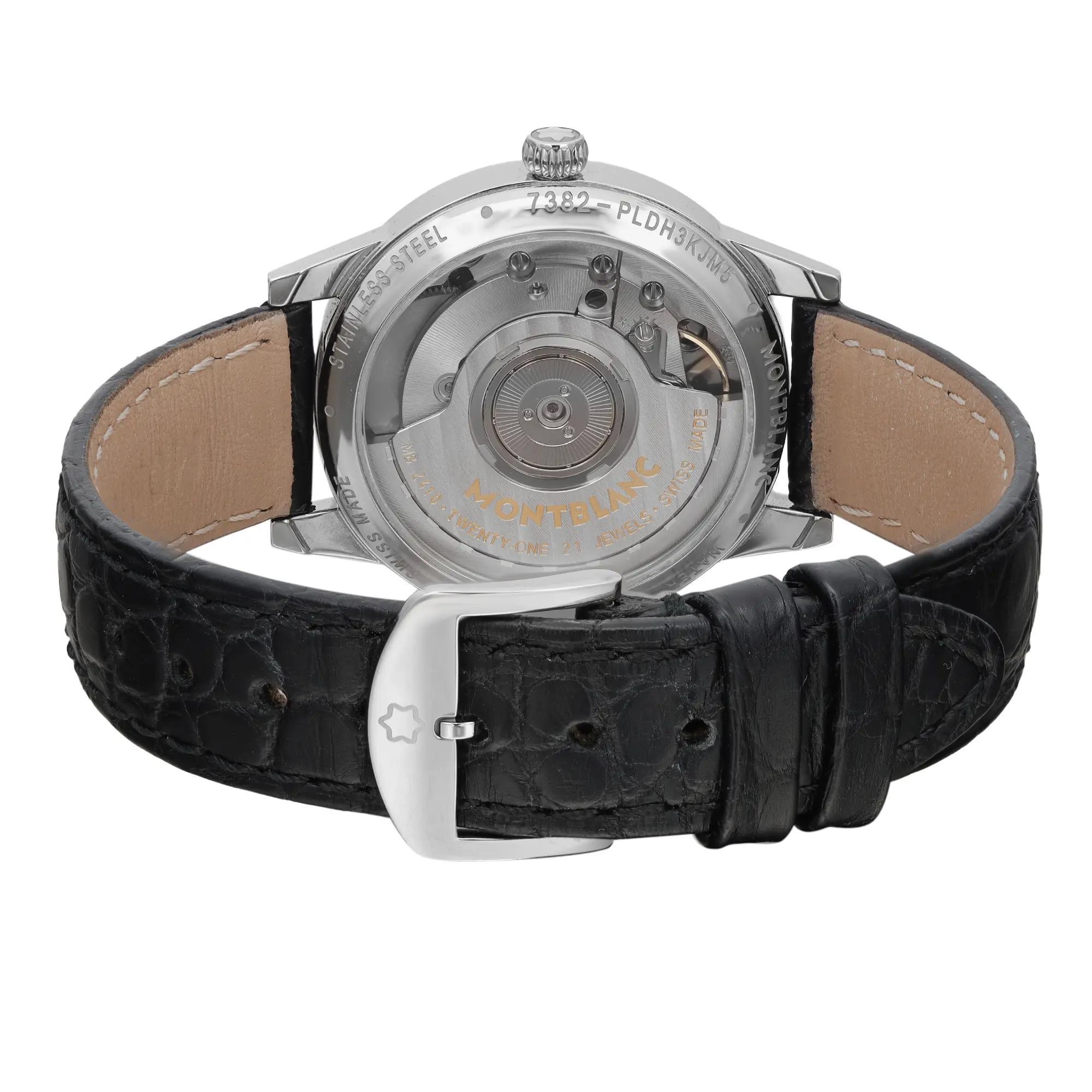 Montblanc Boheme Day and Night Steel Diamond Silver Dial Automatic Watch 114732 For Sale 1