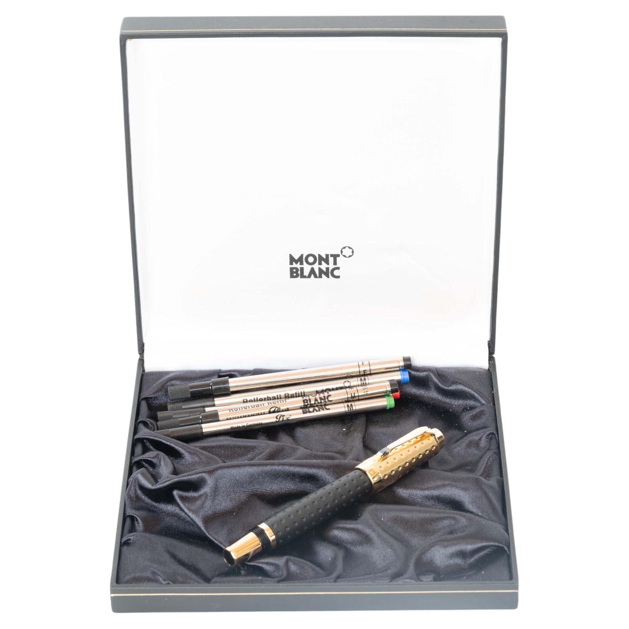 Montblanc Boheme Doue Gold Plated Rollerball Pen HL1039597 For Sale