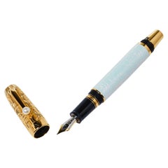 Used Montblanc Boheme Pearly Lacquer Textured Gold Finish Fountain Pen