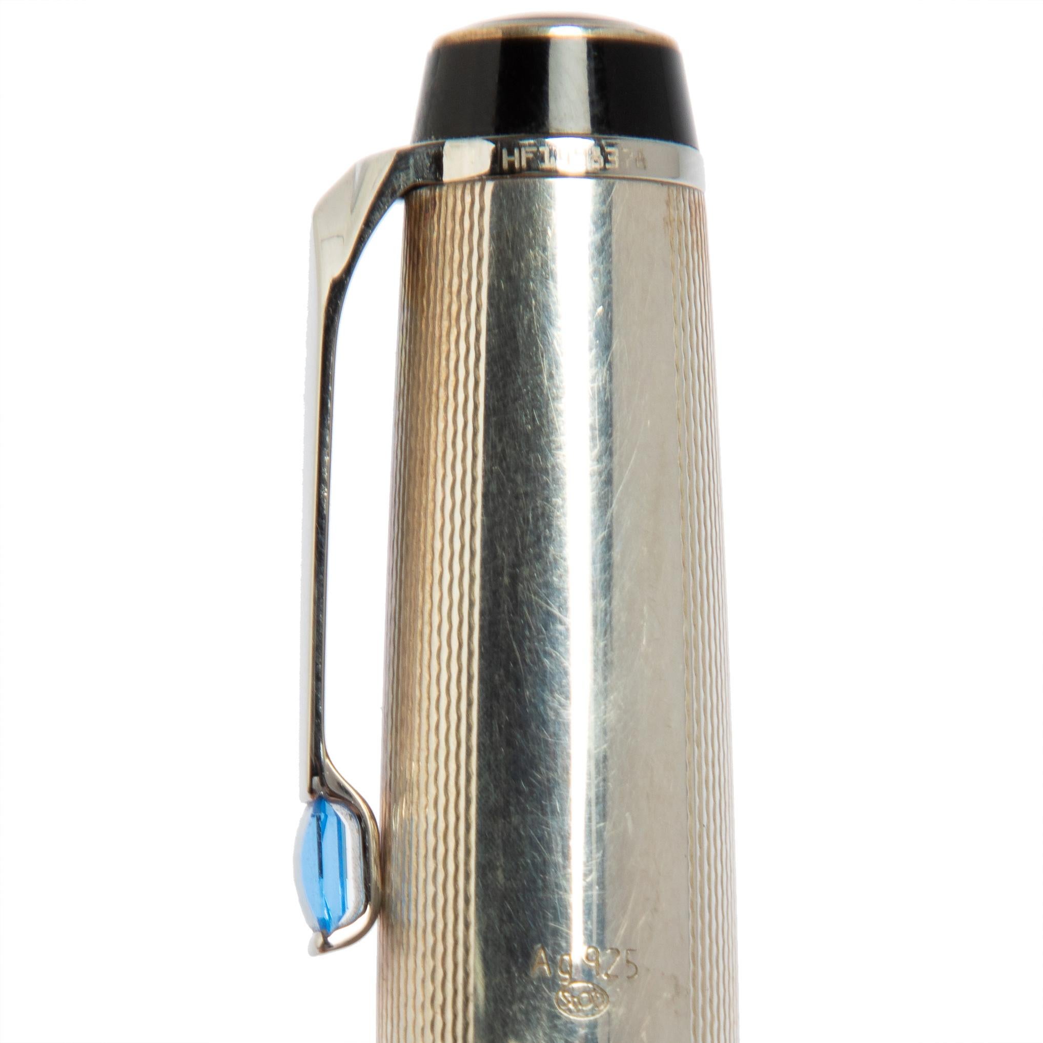 mont blanc silver rollerball pen