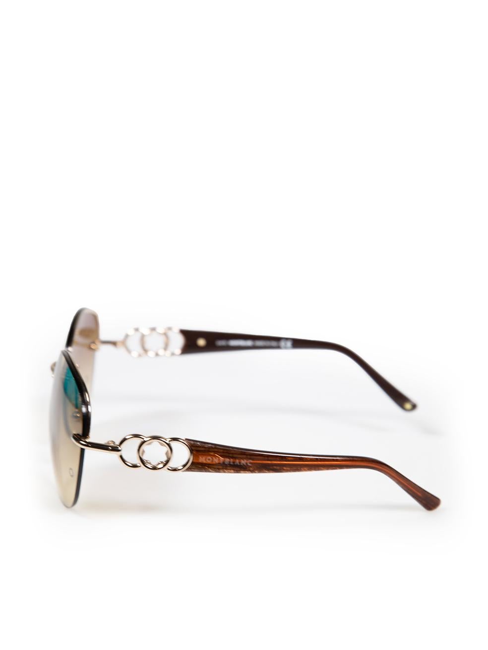 Women's Montblanc Brown Gradient Lens Sunglasses For Sale