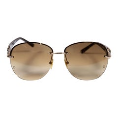 Used Montblanc Brown Gradient Lens Sunglasses
