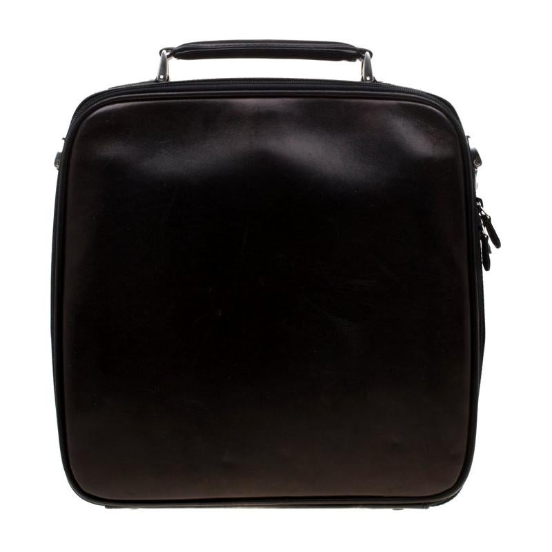 Montblanc Brown Leather Messenger Bag