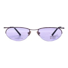 Occhiali da vista Montblanc Brown Metal Half Rim MB 02 51/18 140mm