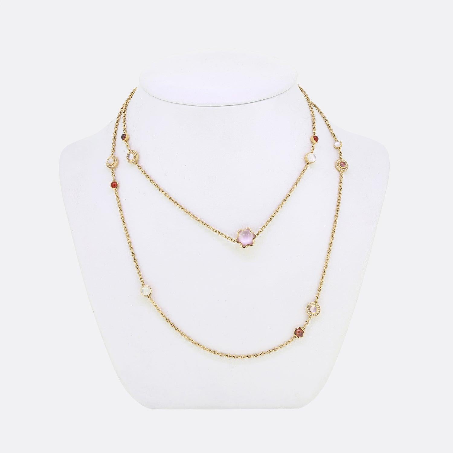 Donna Collana con diamanti e pietre preziose Montblanc Cabochon in vendita