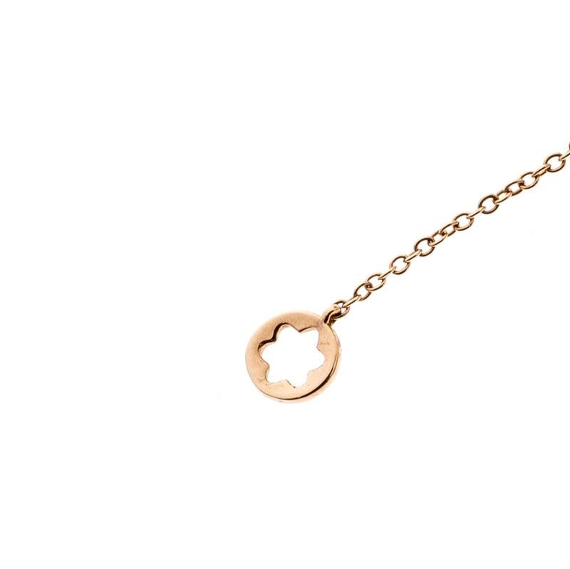 Women's Montblanc Coeur de Pétales Entrelacés 18k Rose Gold Charm Bracelet