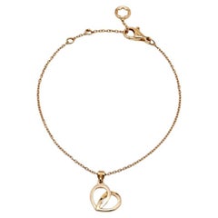 Montblanc Coeur de Pétales Entrelacés Bracelet à breloques en or rose 18k