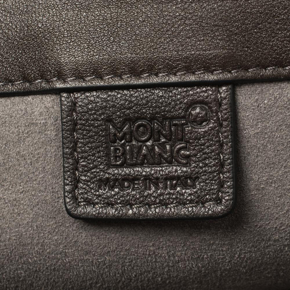 Montblanc Dark Brown Leather Meisterstuck Sfumato Briefcase 5