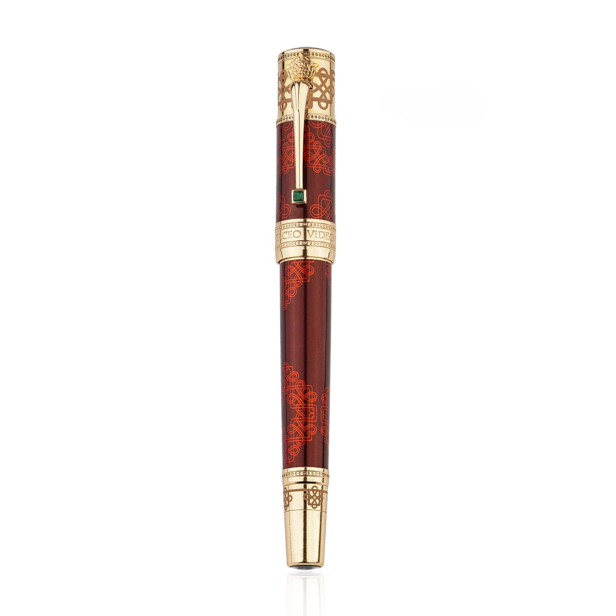 Contemporary Montblanc Elizabeth I Patron of Art Series Limited Edition 612/888 Fountain Pen For Sale