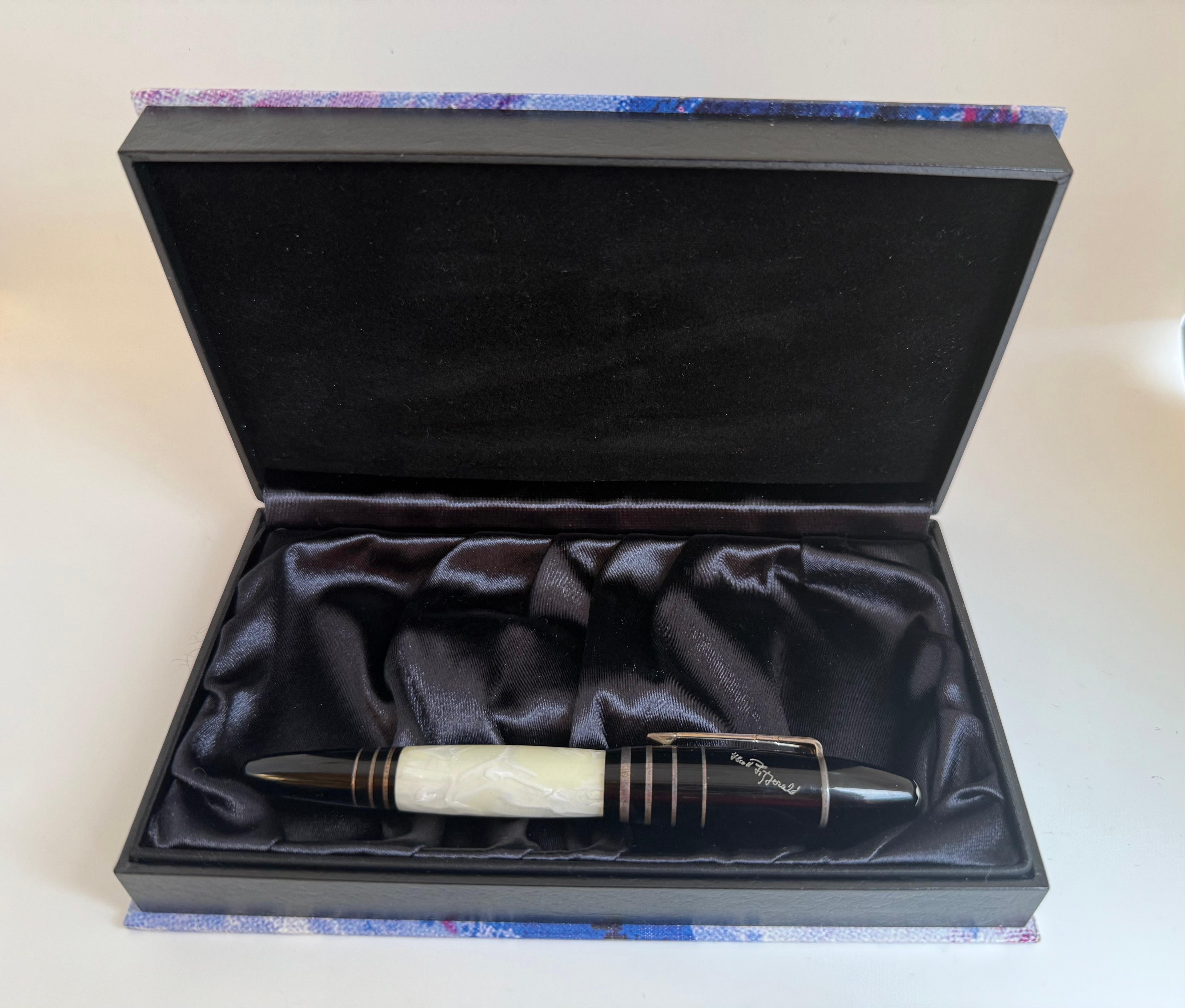 Art Déco Stilografica Montblanc F. Scott Fitzgerald Edizione Limitata con Scatola e COA 28711 in vendita