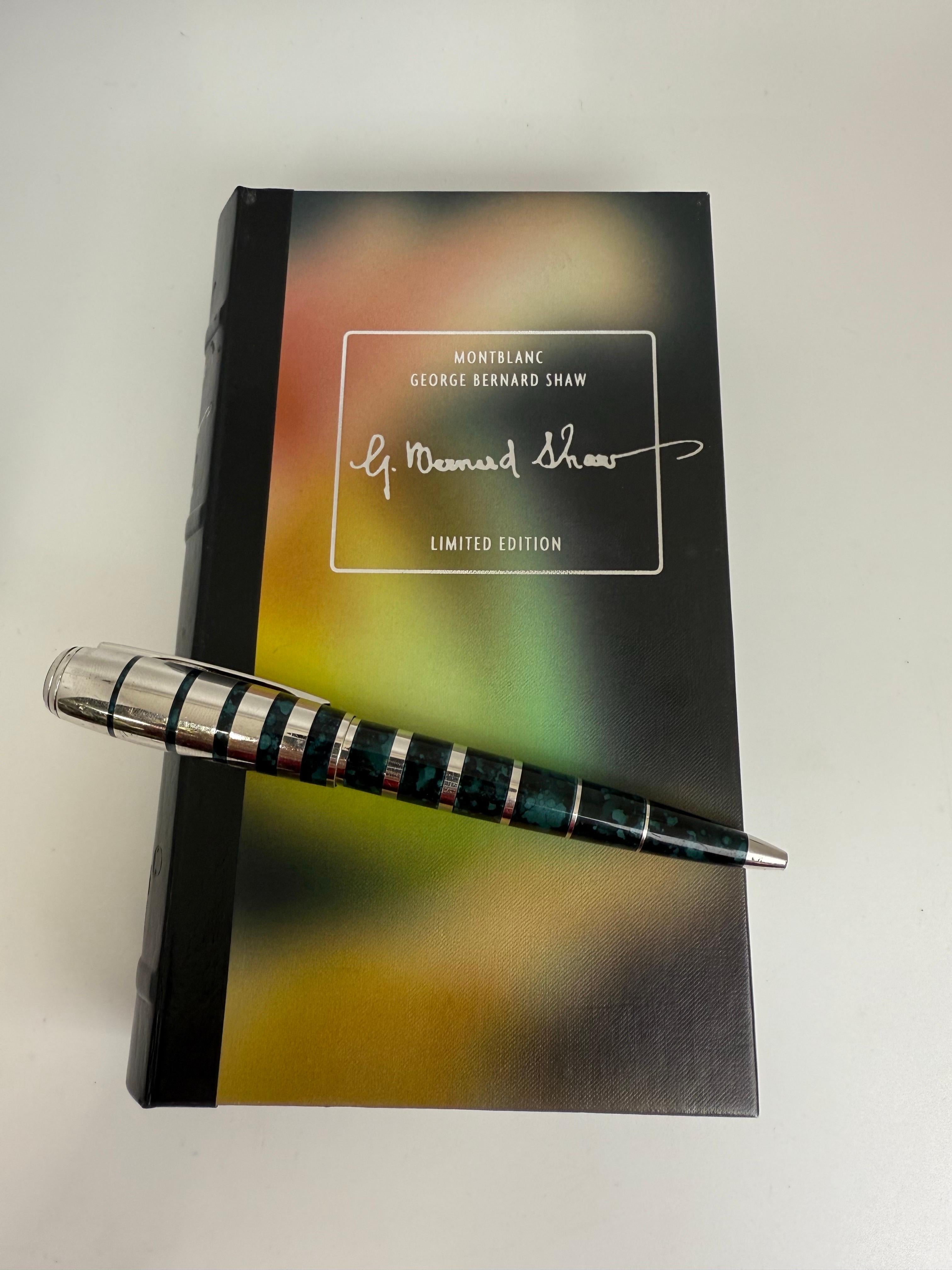 Art Nouveau Penna a sfera Montblanc George Bernard Shawe Writers Edition Edizione limitata 2008 in vendita