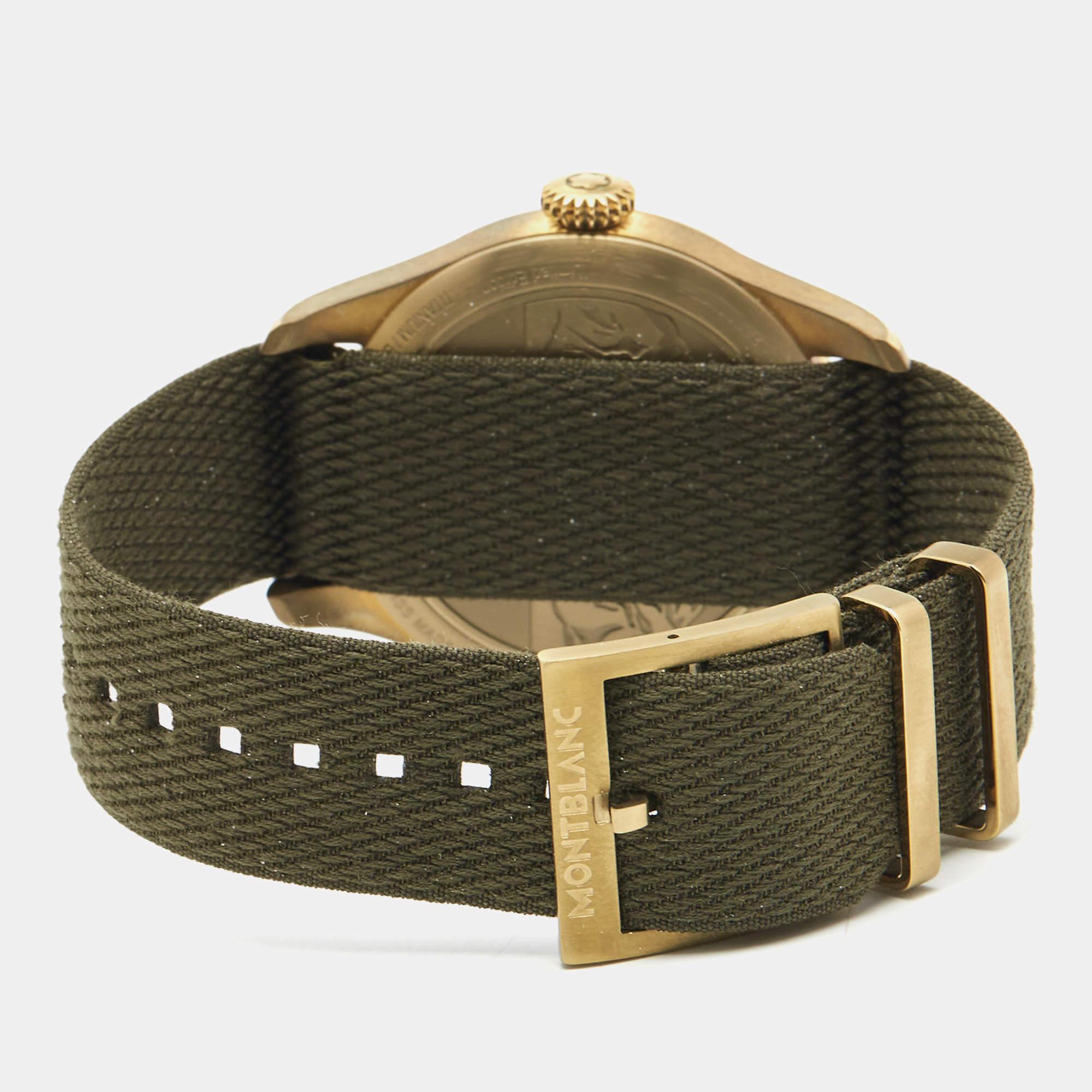 mont blanc green watch