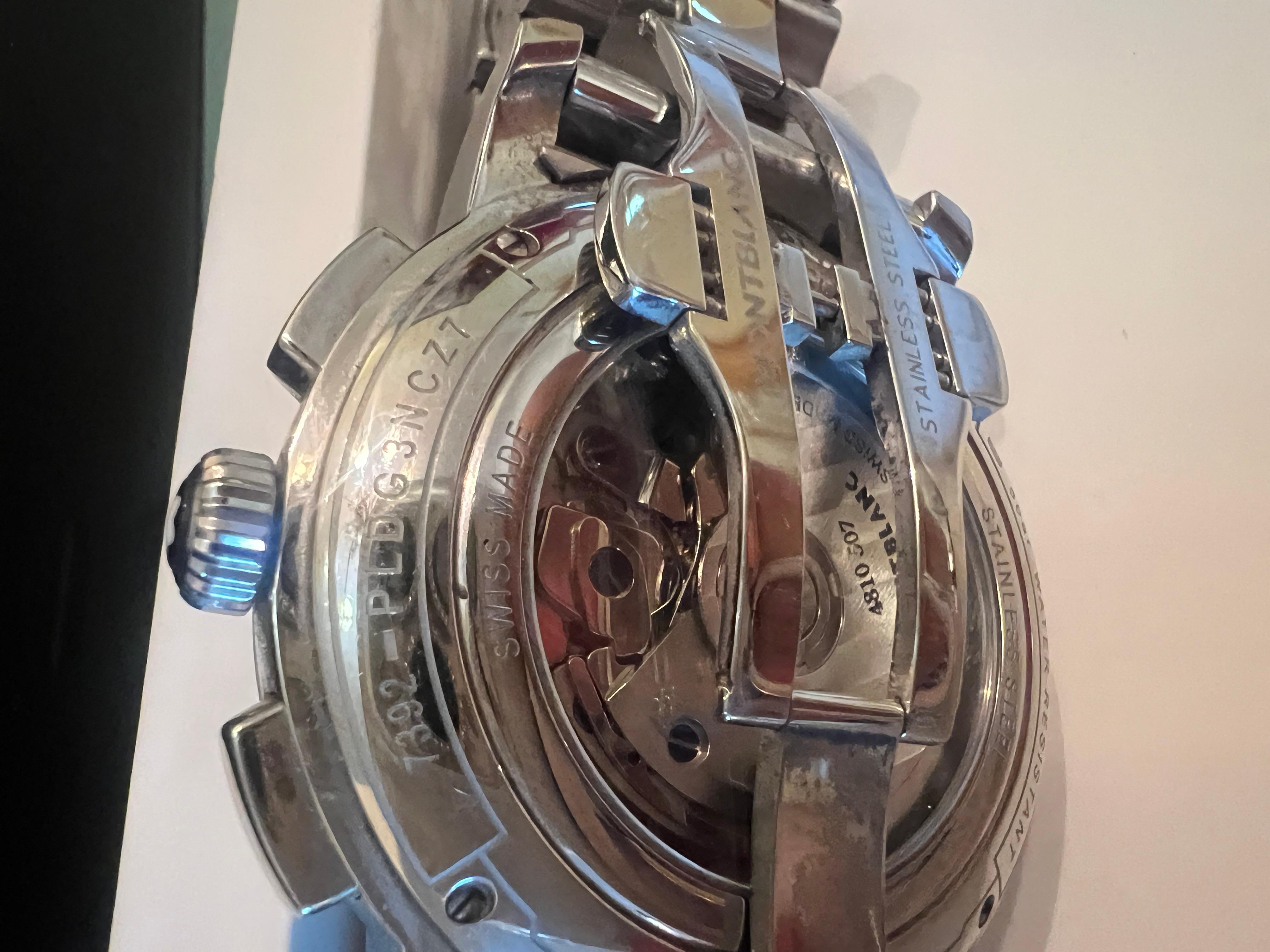 Montblanc Gris Oro Rosa 18K Acero inoxidable TimeWalker con caja y papeles en venta 7