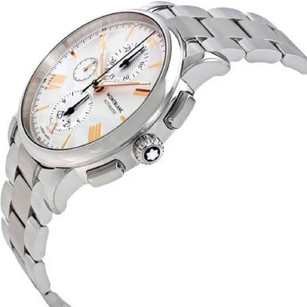 Montblanc Gris Oro Rosa 18K Acero inoxidable TimeWalker con caja y papeles en venta 2