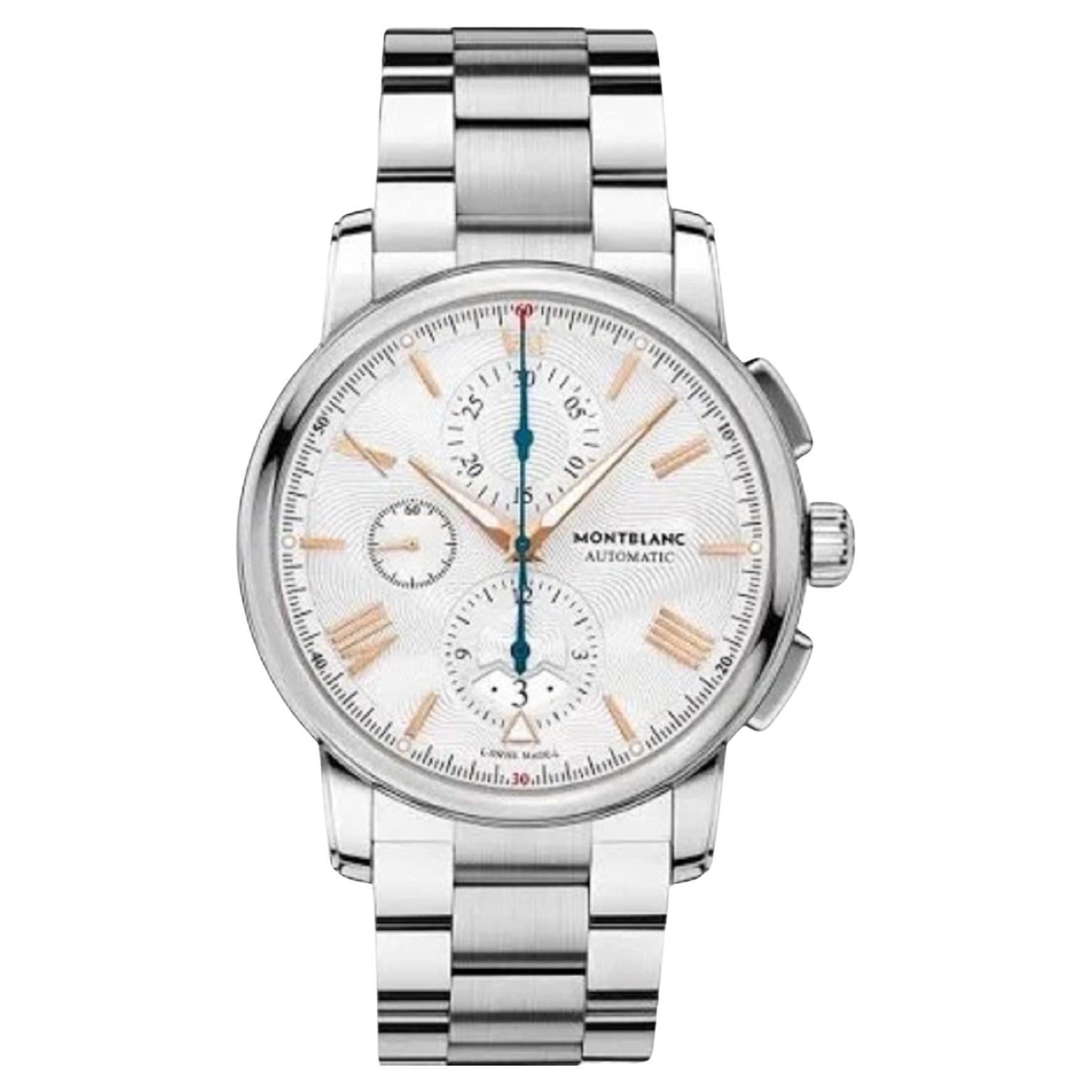 Montblanc Gris Oro Rosa 18K Acero inoxidable TimeWalker con caja y papeles en venta