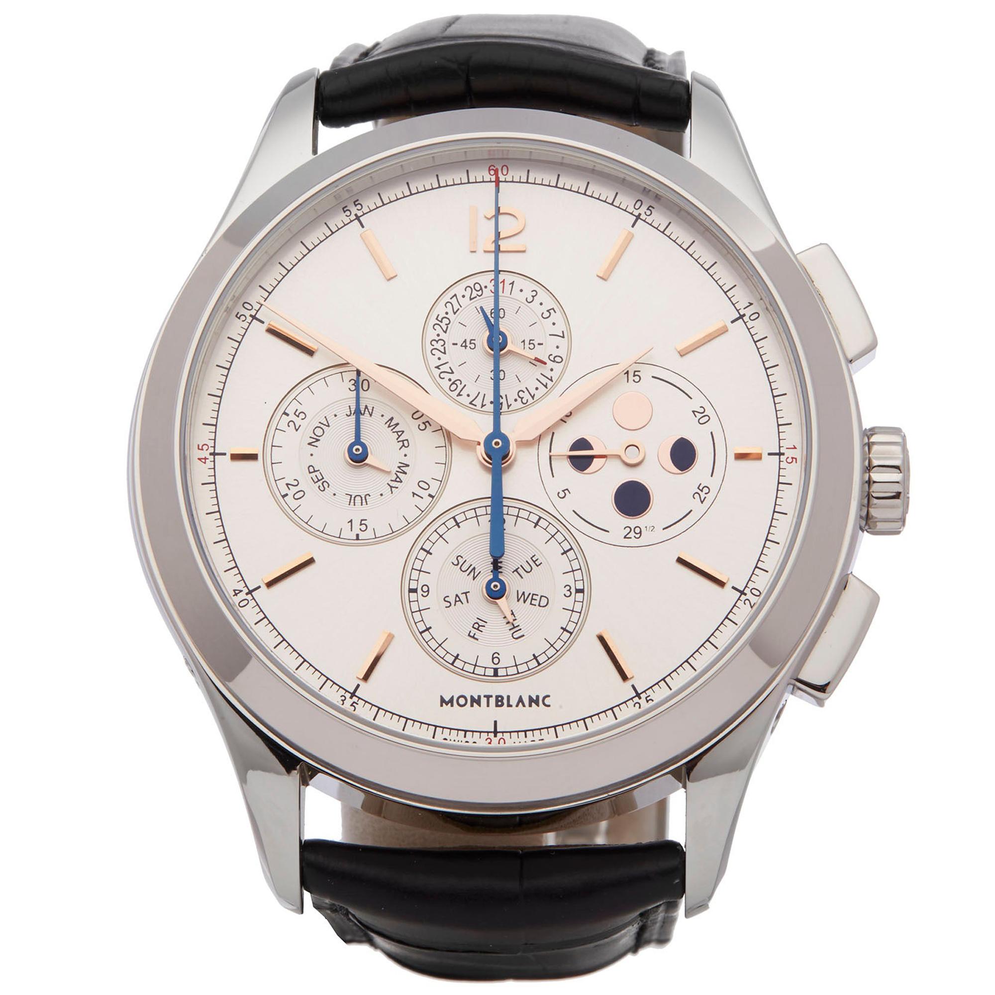 Montblanc Heritage Chonometrie Annual Calendar Chronograph Stainless Steel 11487