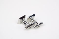 Montblanc Iconic Square Shaped Mystery Motif Stainless Steel Cufflinks 111316