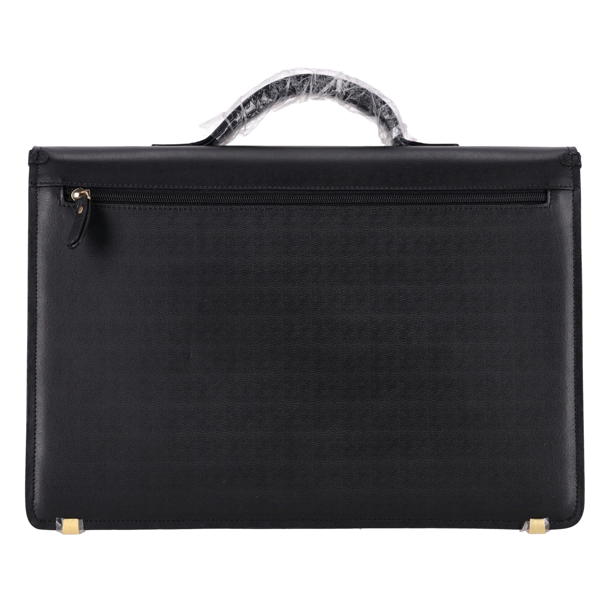 Montblanc Leather Medium Briefcase In Excellent Condition For Sale In London, GB