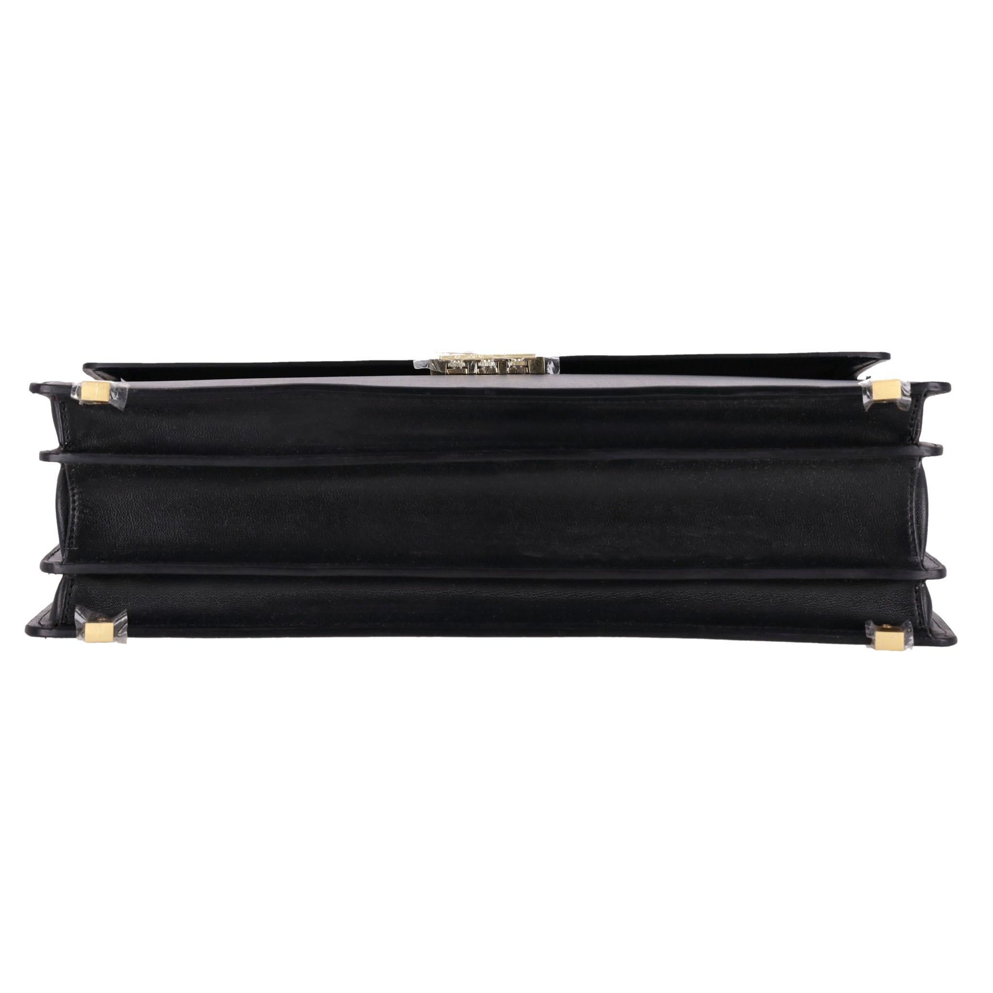 Women's or Men's Montblanc Leather Medium Briefcase For Sale