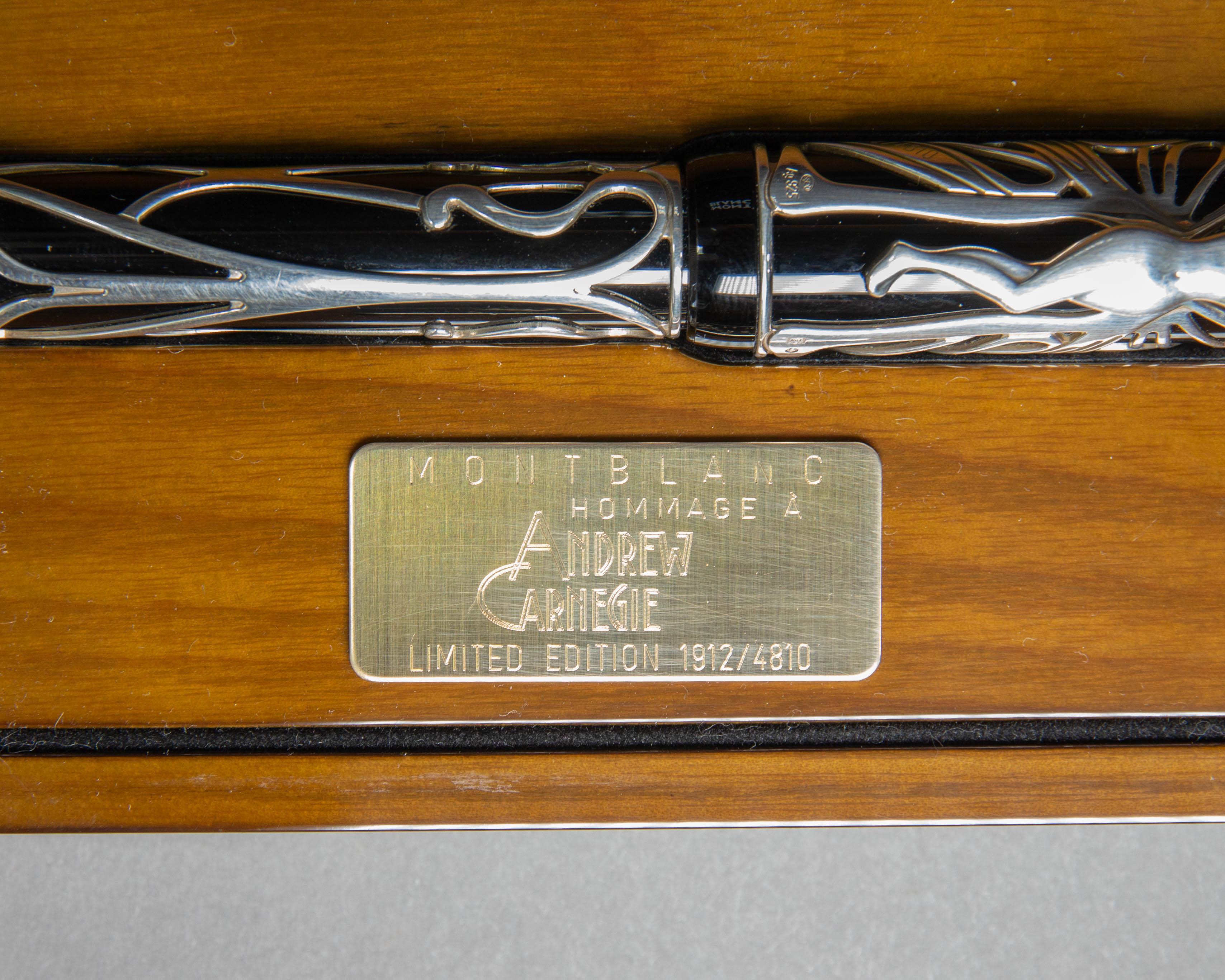 montblanc andrew carnegie fountain pen