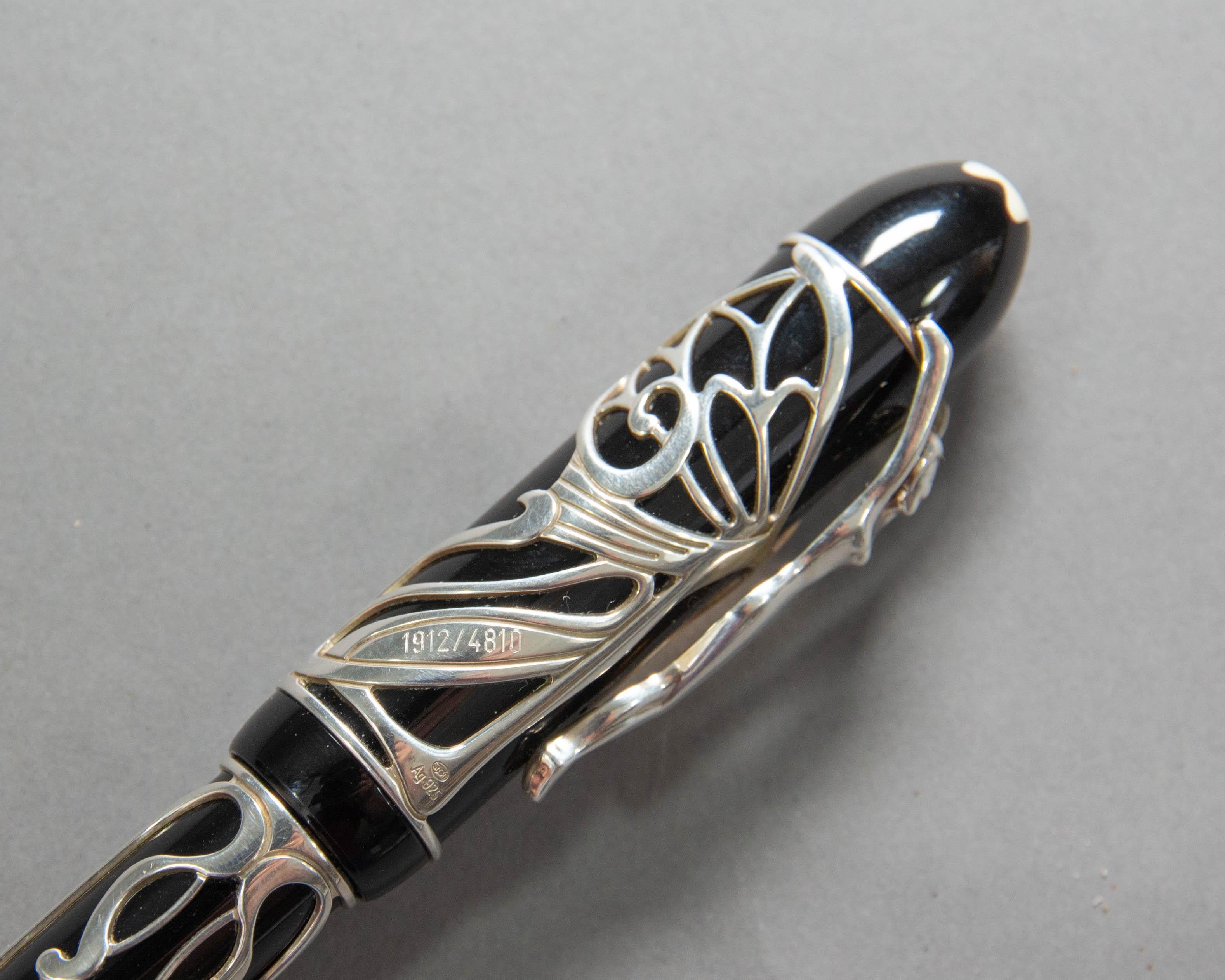 Swiss Montblanc Limited Edition Andrew Carnegie Fountain Pen 1912/4810 For Sale