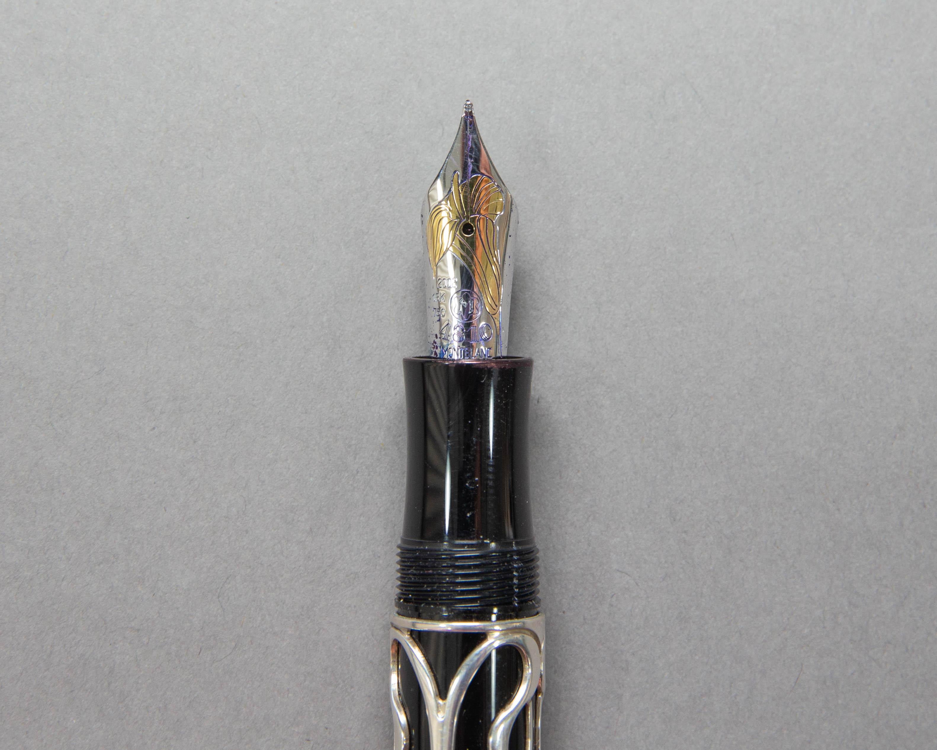 Contemporary Montblanc Limited Edition Andrew Carnegie Fountain Pen 1912/4810 For Sale