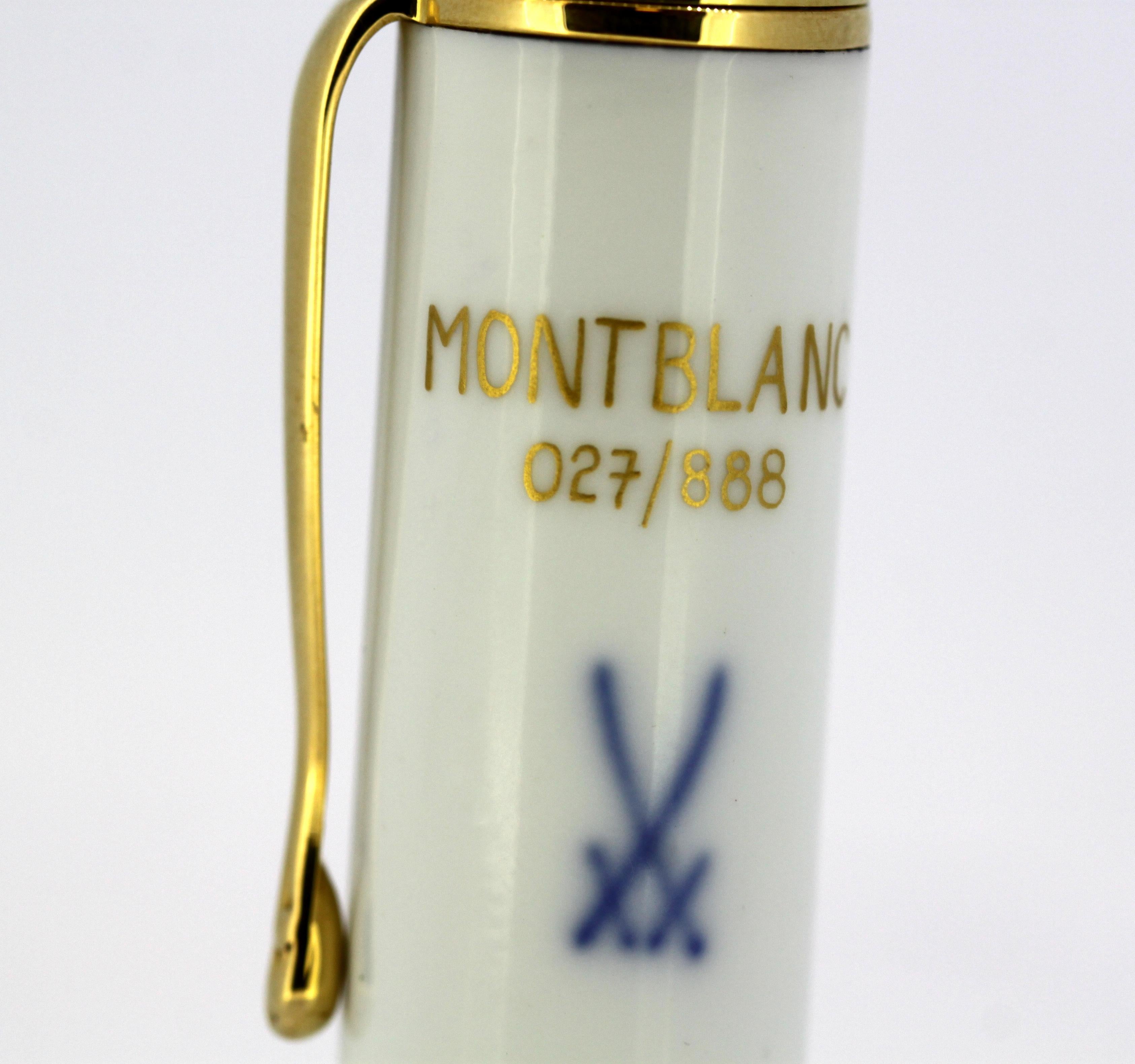 Montblanc Limited Edition Meissen Porcelain, Fountain Pen 3