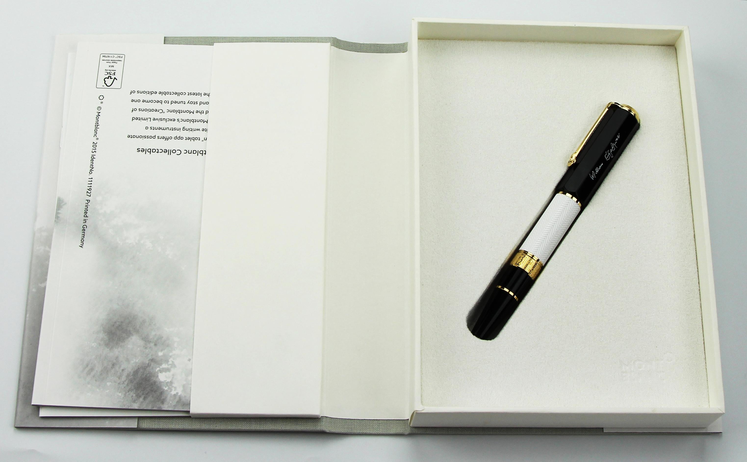 Montblanc Limited Edition William Shakespeare Brunnen:: Kugelschreiber:: Bleistift:: Box-Set im Zustand „Hervorragend“ in London, GB