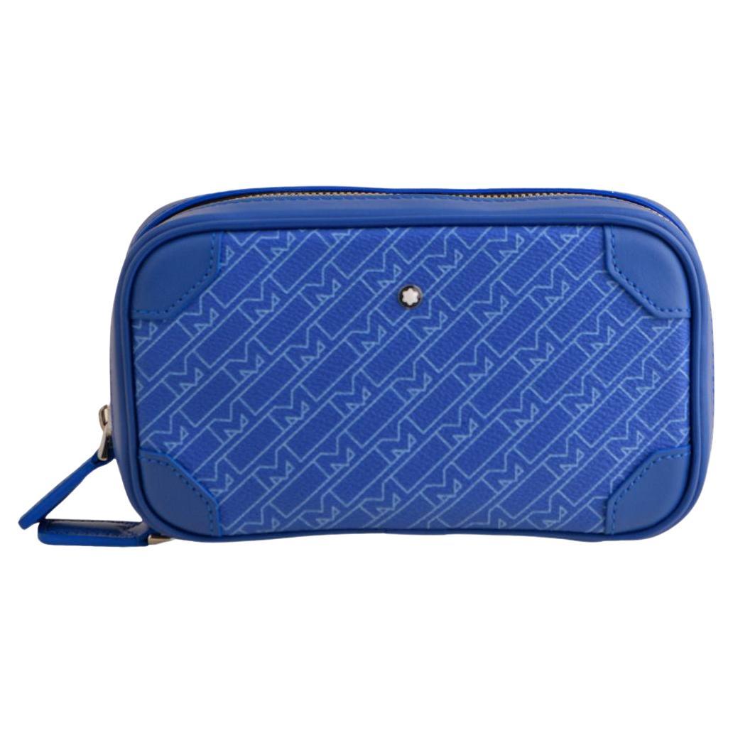 Montblanc M Gram 4810 Blue Crossbody Shoulder Clutch Mini Bag Wallet Men For Sale