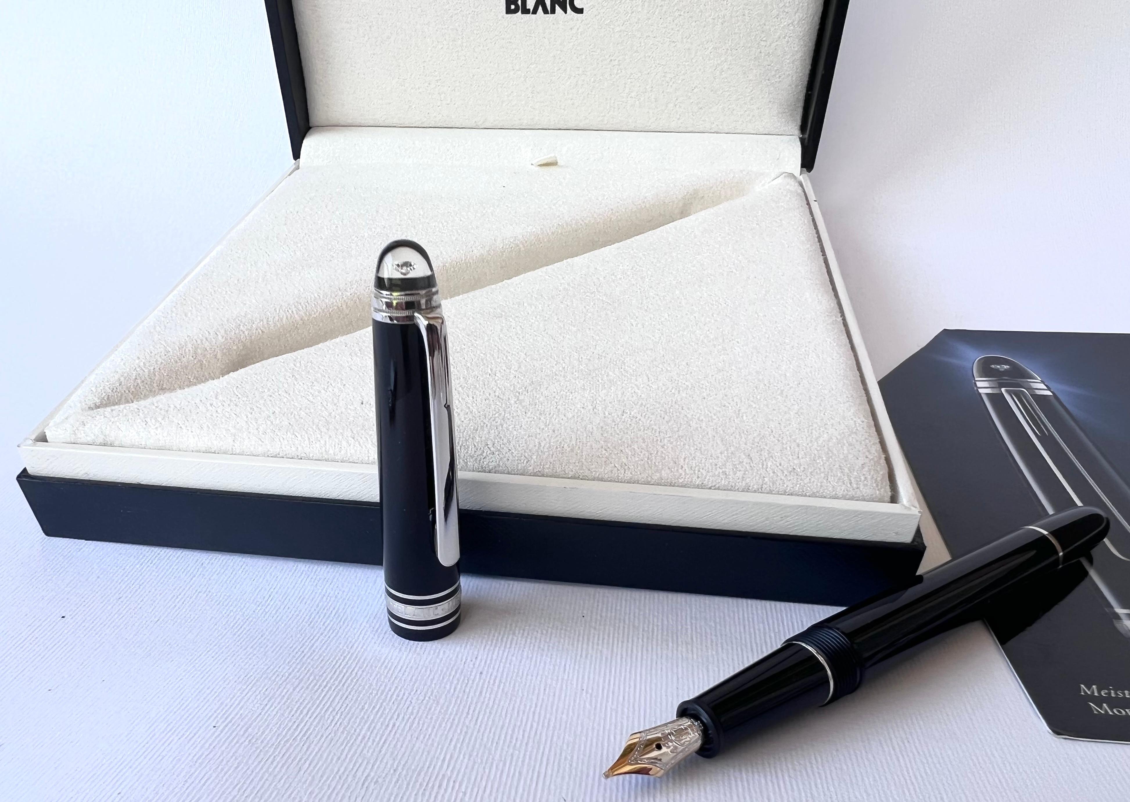 MONTBLANC Meisterstuck 0.06ct Diamante Classique 4810 NIB 585 Pluma Estilográfica 4