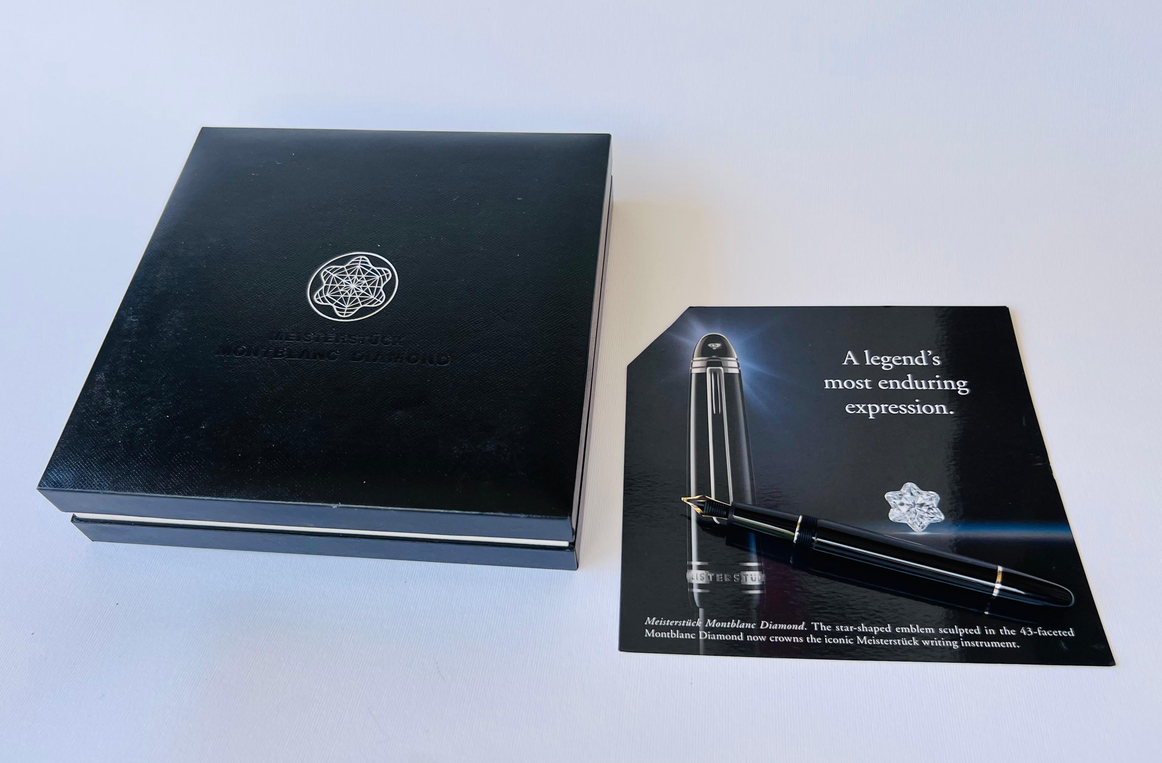 MONTBLANC Meisterstuck 0.06ct Diamante Classique 4810 NIB 585 Pluma Estilográfica 9