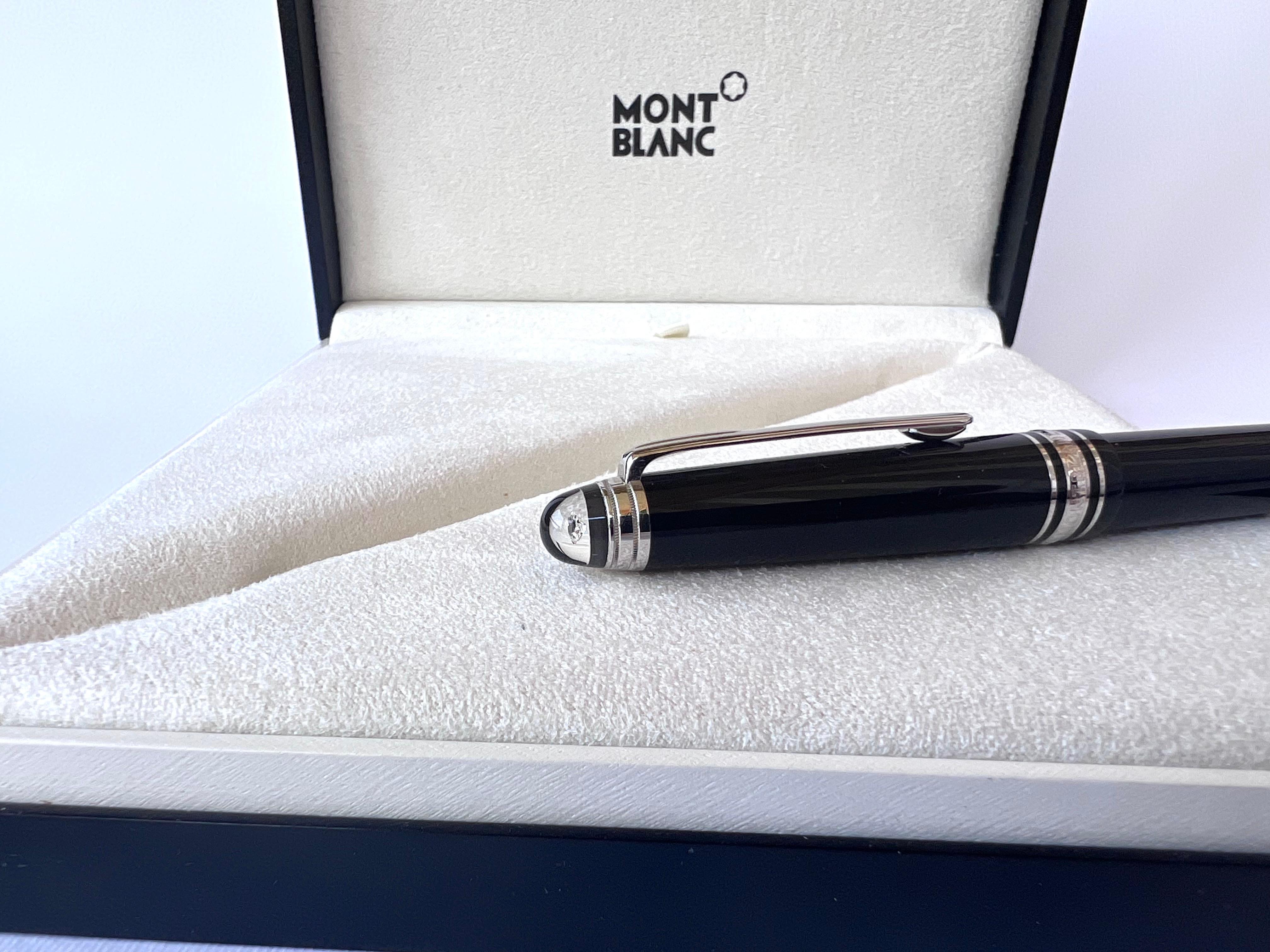 pluma montblanc con diamante