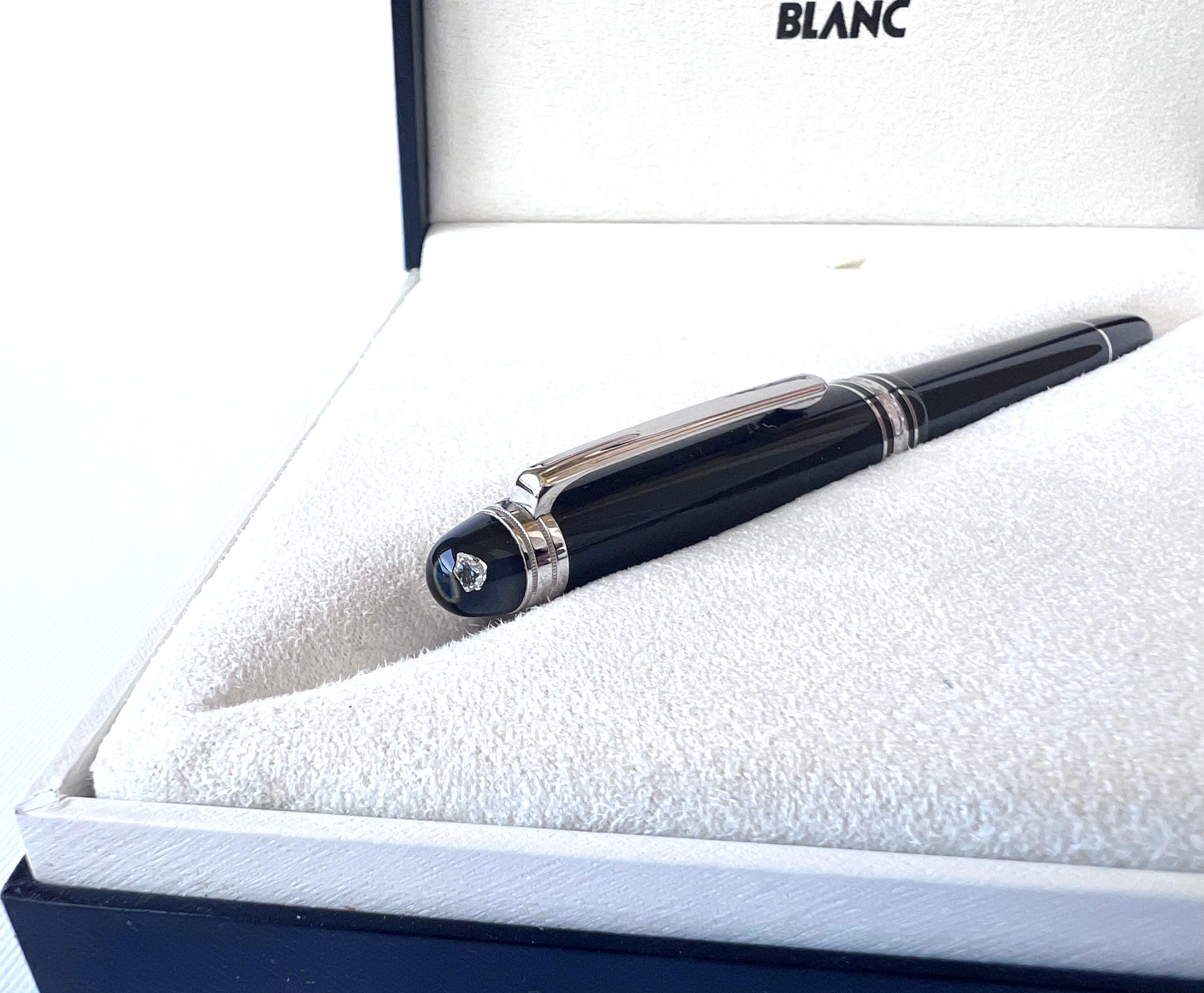MONTBLANC Meisterstuck 0.06ct Diamante Classique 4810 NIB 585 Pluma Estilográfica en Bueno Estado en Toronto, CA