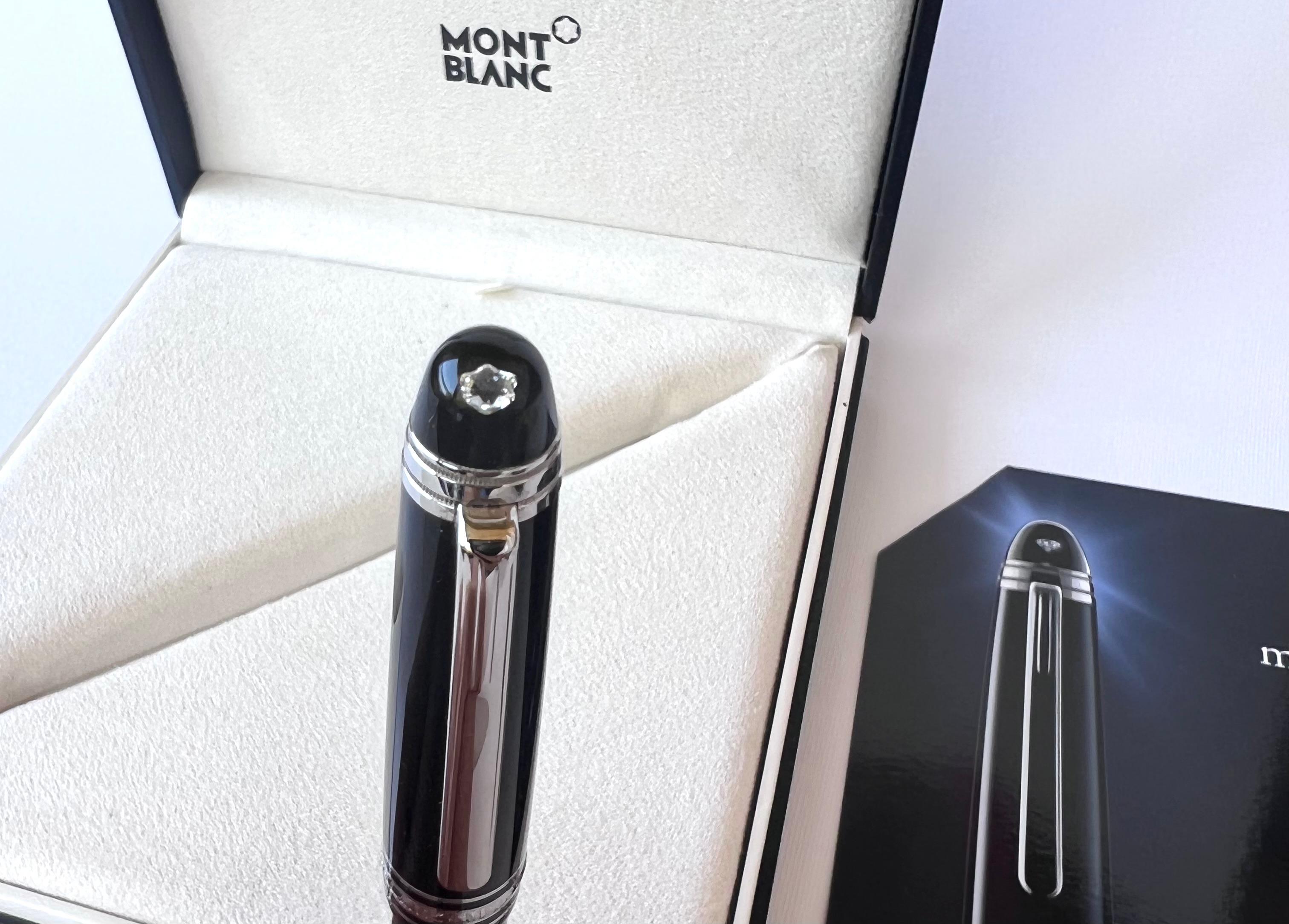 MONTBLANC Meisterstuck 0.06ct Diamante Classique 4810 NIB 585 Pluma Estilográfica 1