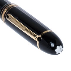 Montblanc Meisterstuck 149 Black Resin Gold Tone Fountain Pen