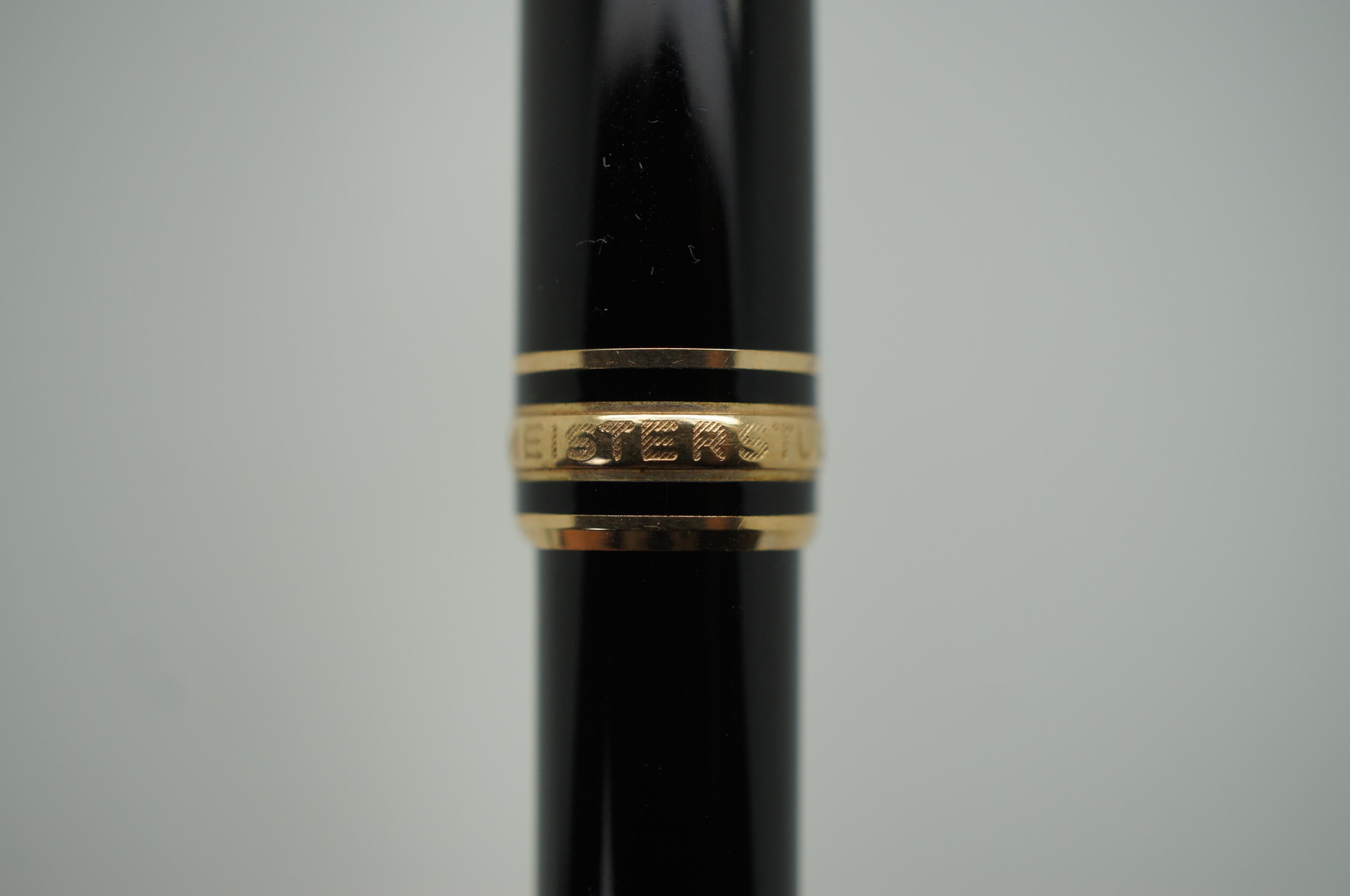 Montblanc Meisterstuck 14k Gold Black 4810 Fountain Pen Germany 3