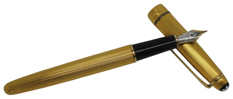 Montblanc Meisterstuck 14k Solitaire Gold Nib 4810 Barley Fountain