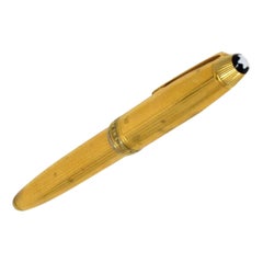 Montblanc Meisterstuck 18 Karat Yellow Gold-Plated Silver Ball Point Pen