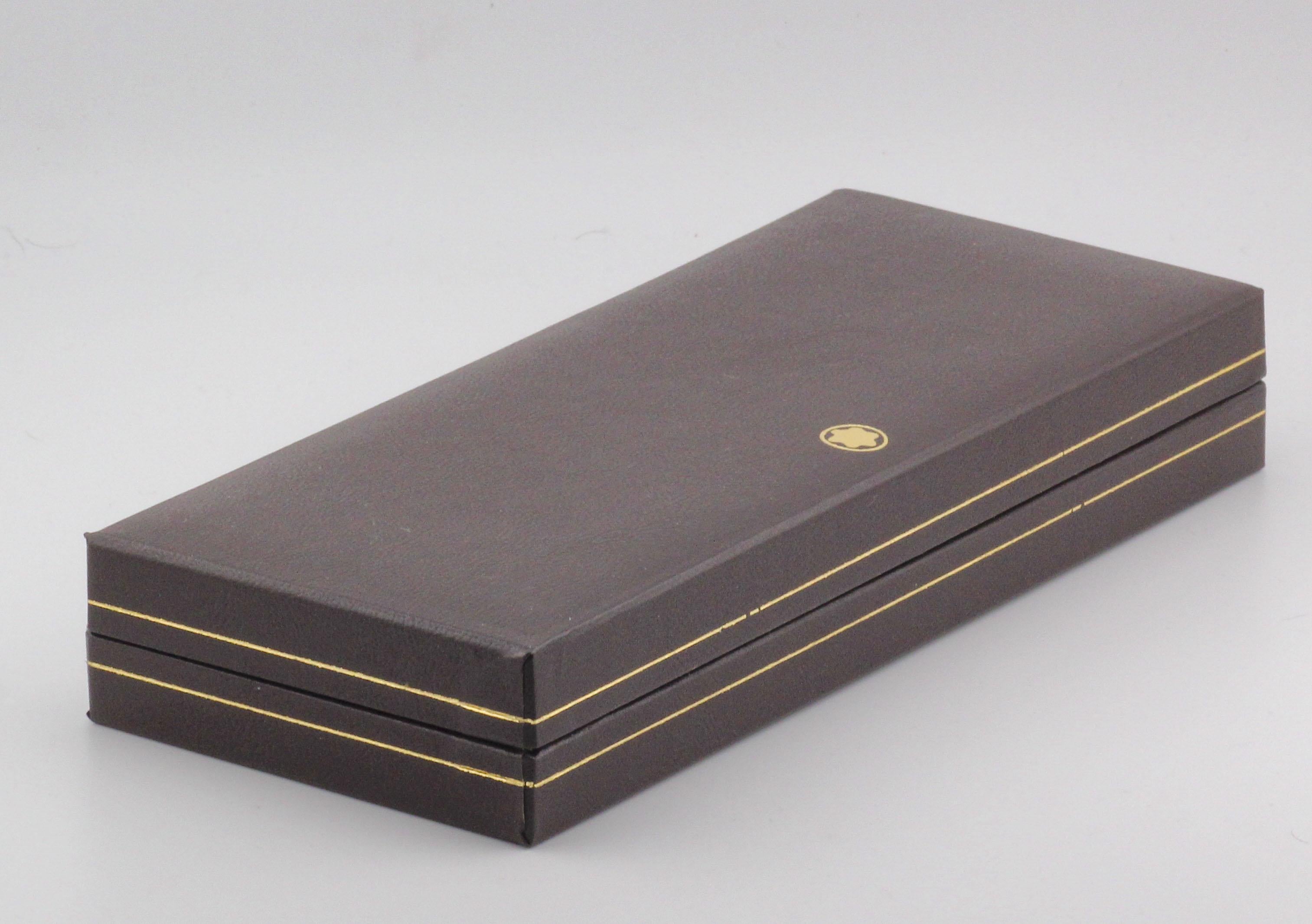 Montblanc Meisterstuck 1876 Stylo à bille en or jaune 14K avec boîte Bon état - En vente à Simpsonville, SC