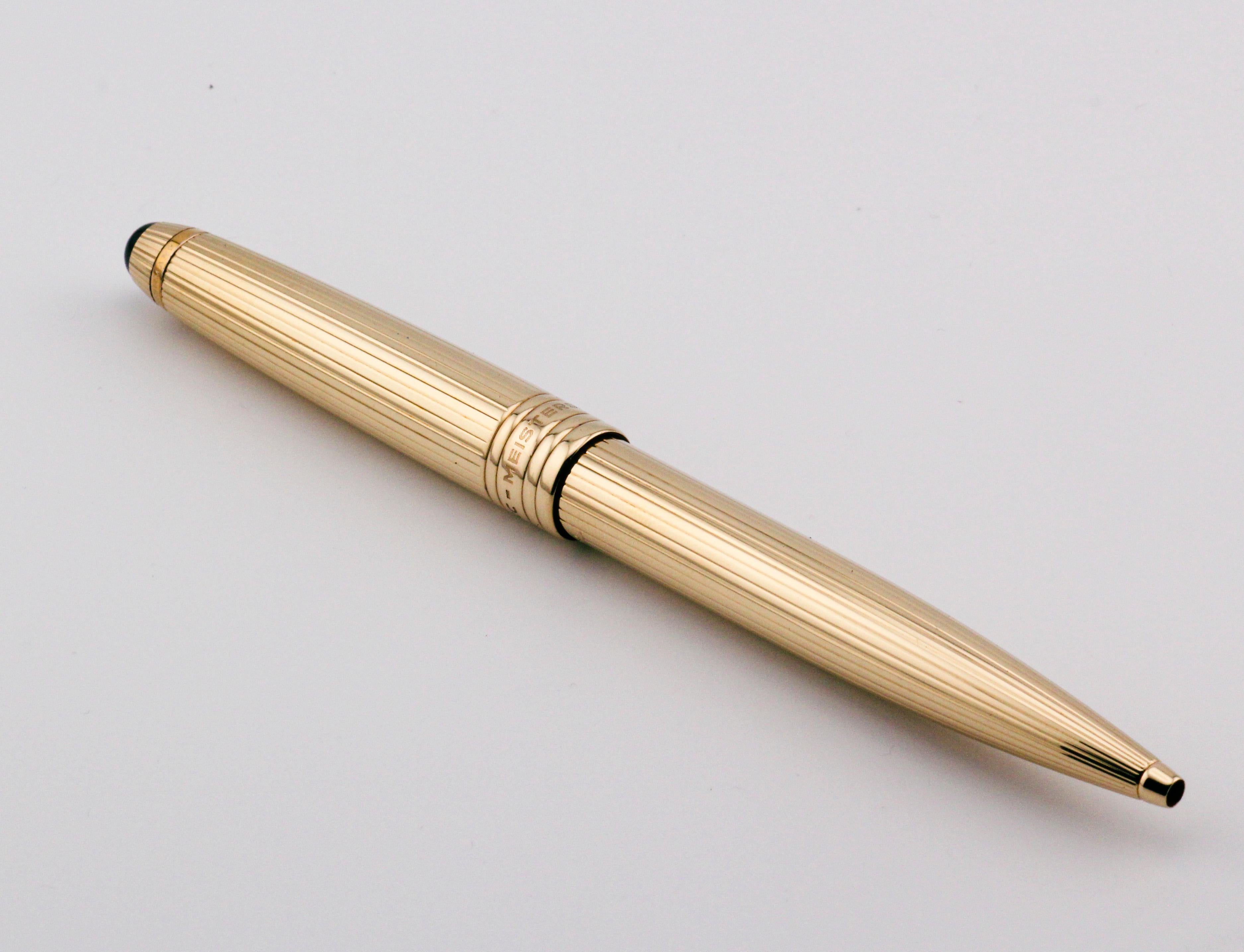 montblanc kugelschreiber gold