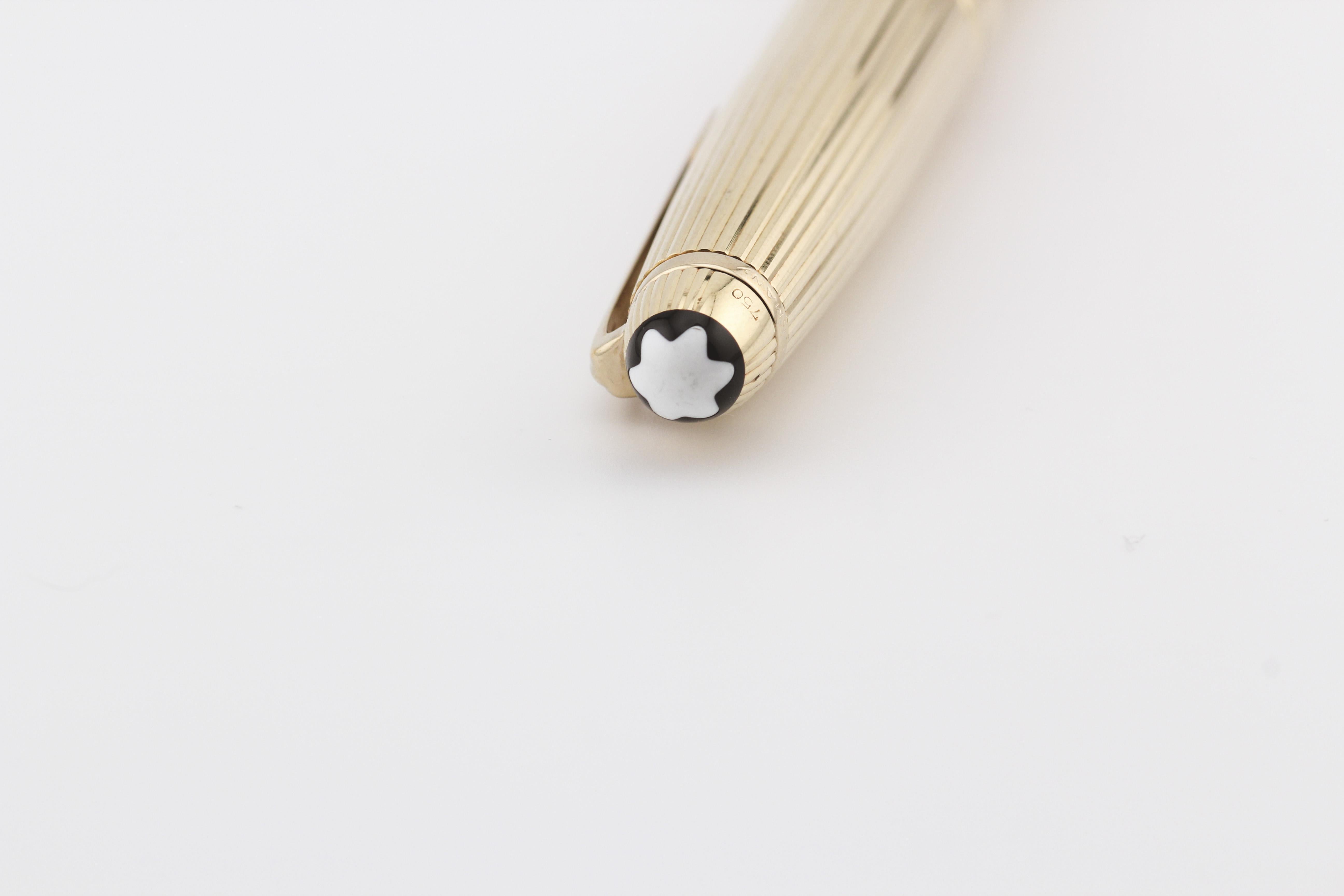 Women's or Men's Montblanc MEISTERSTÜCK 18K Yellow Gold Ballpoint Pen