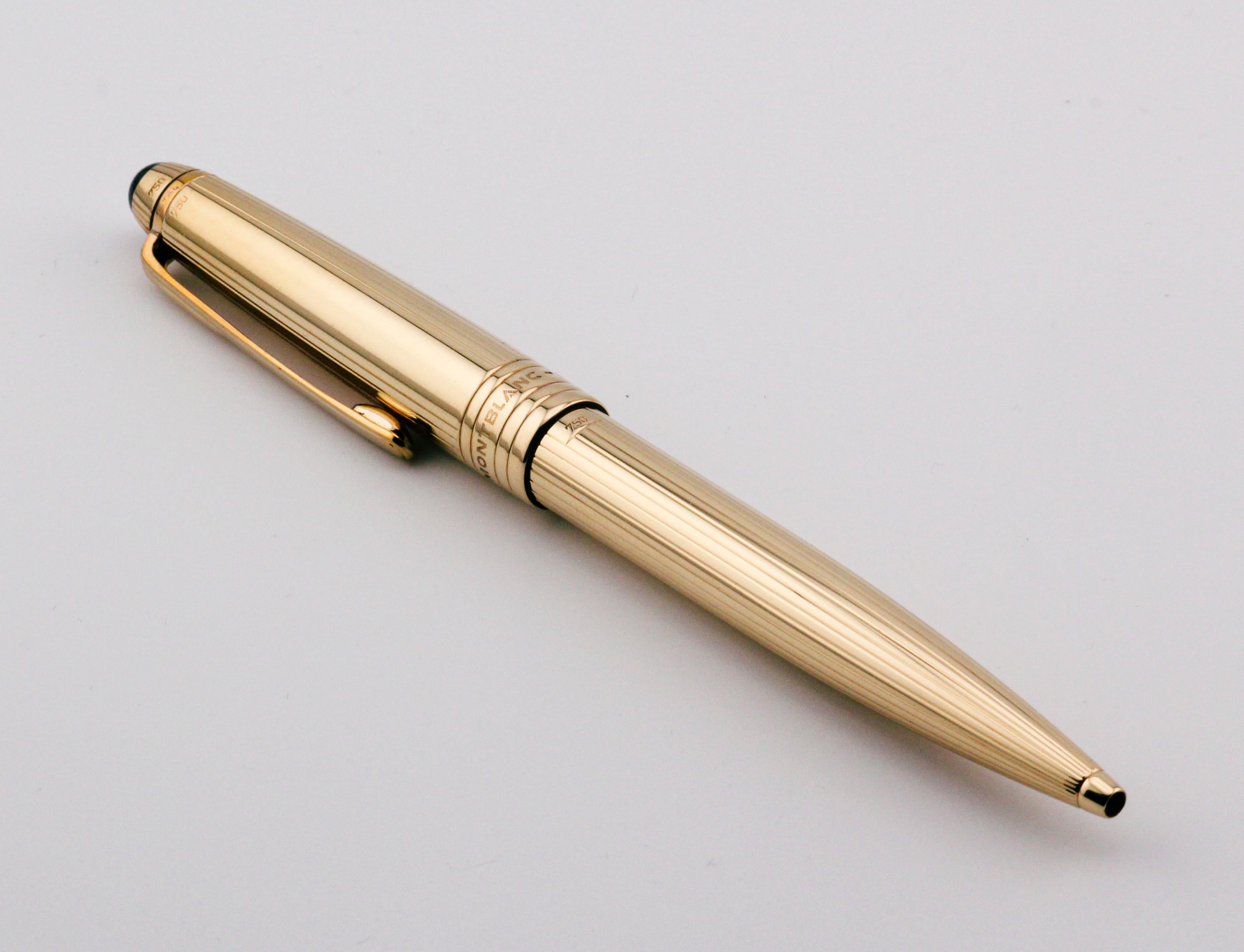 kugelschreiber gold 750