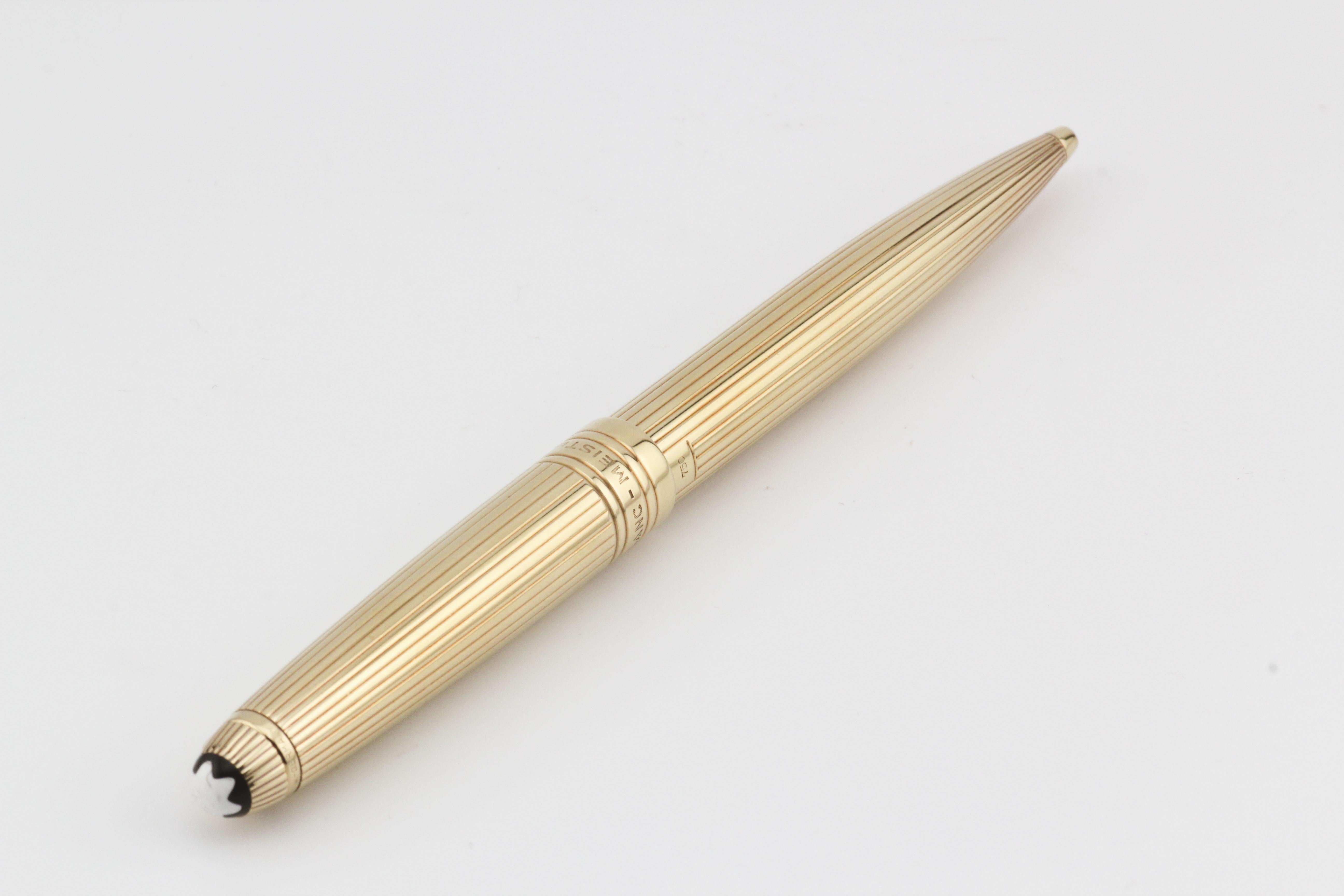 Femenino o masculino Montblanc MEISTERSTÜCK Bolígrafo Oro Amarillo 18K