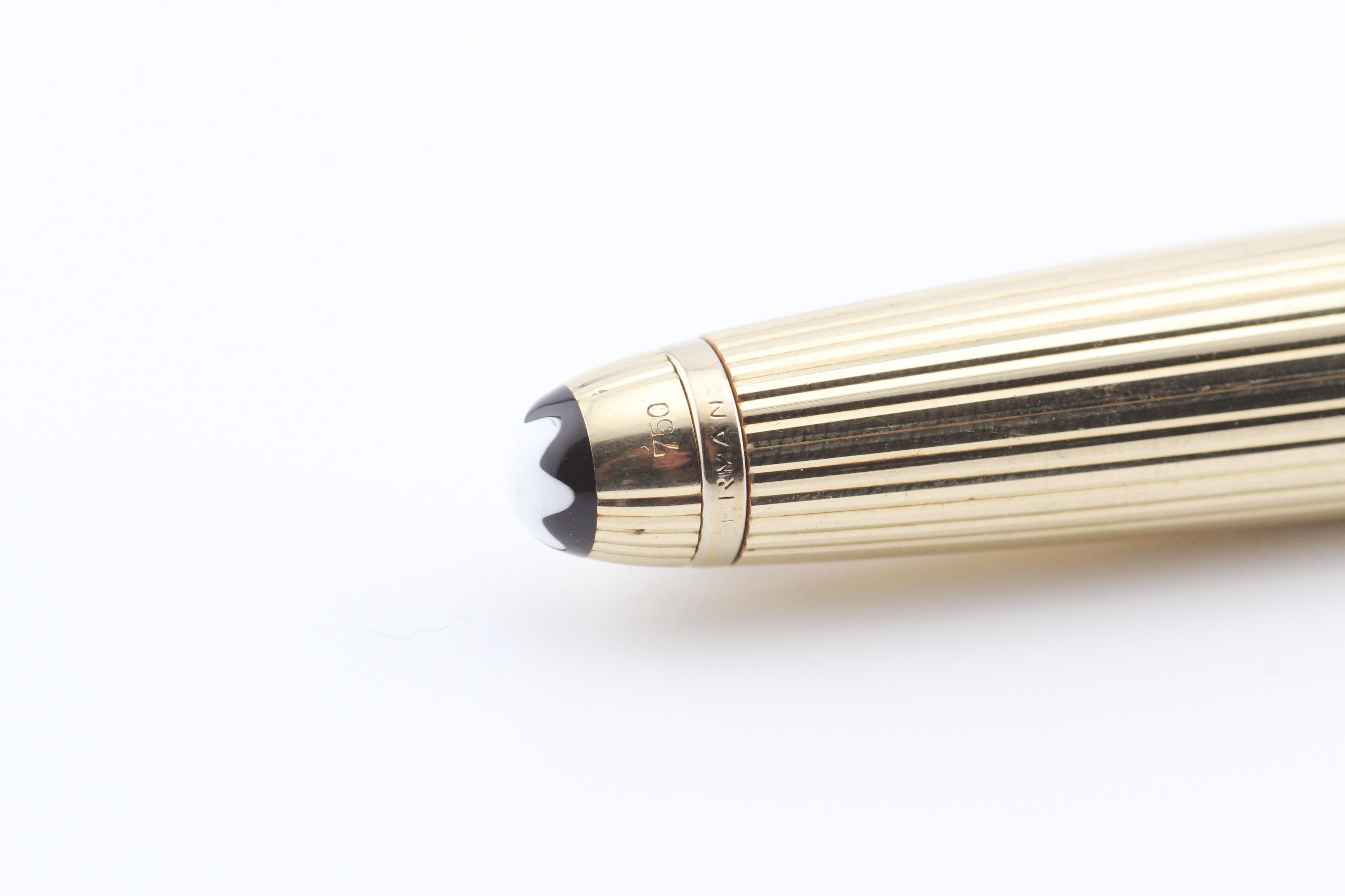 montblanc 18k gold pen