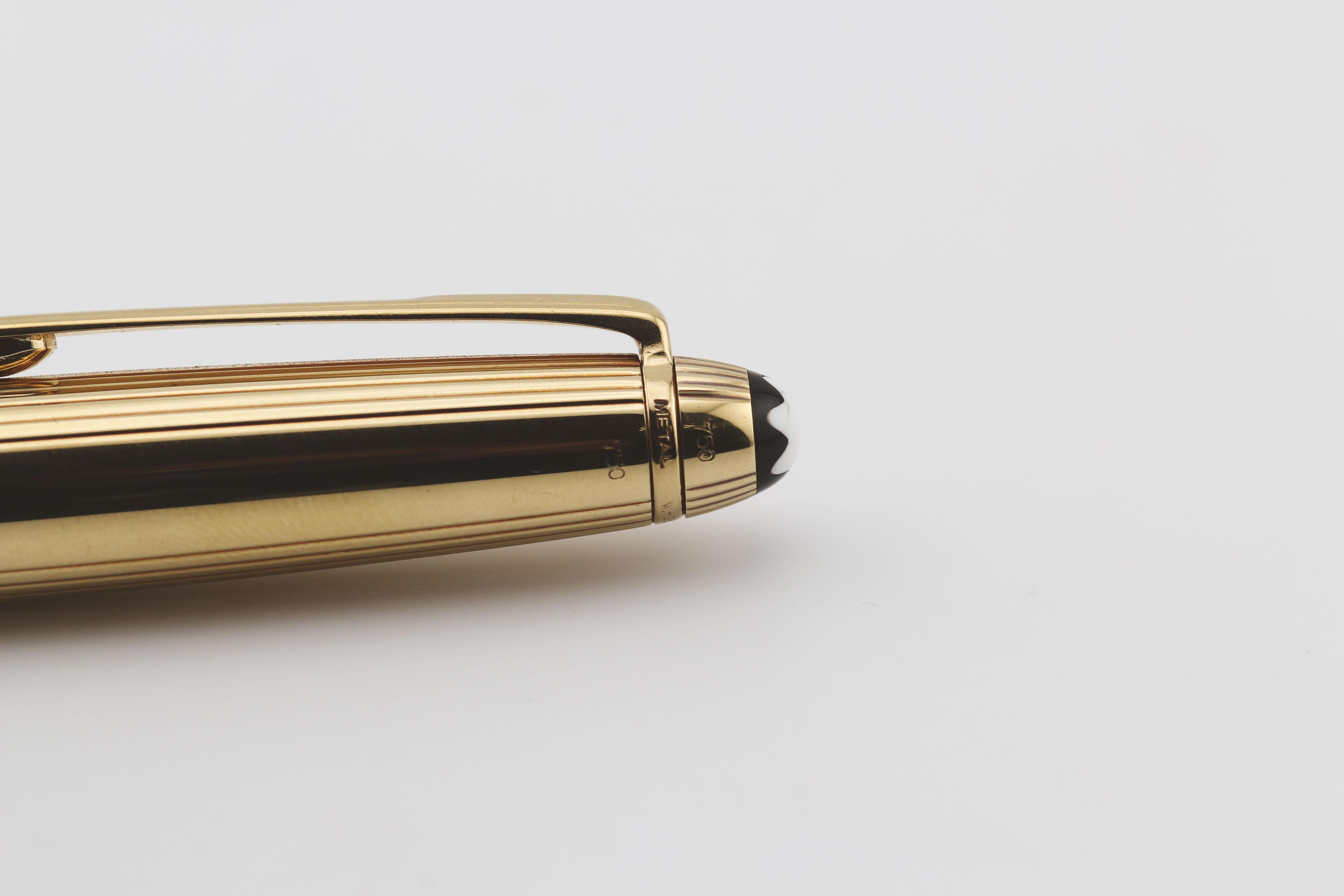 Montblanc MEISTERSTÜCK Bolígrafo Oro Amarillo 18K 2