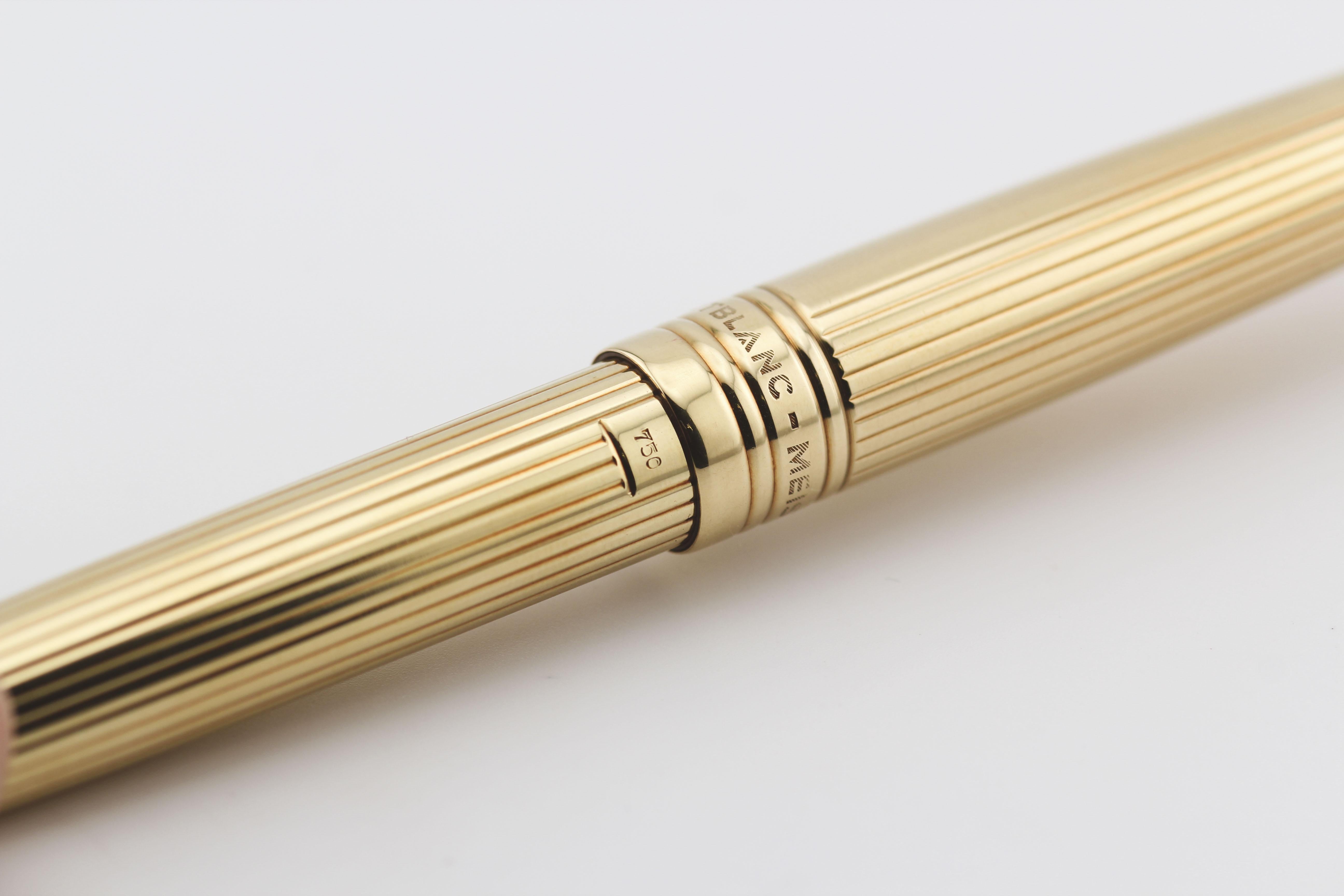 Montblanc MEISTERSTÜCK Bolígrafo Oro Amarillo 18K 3
