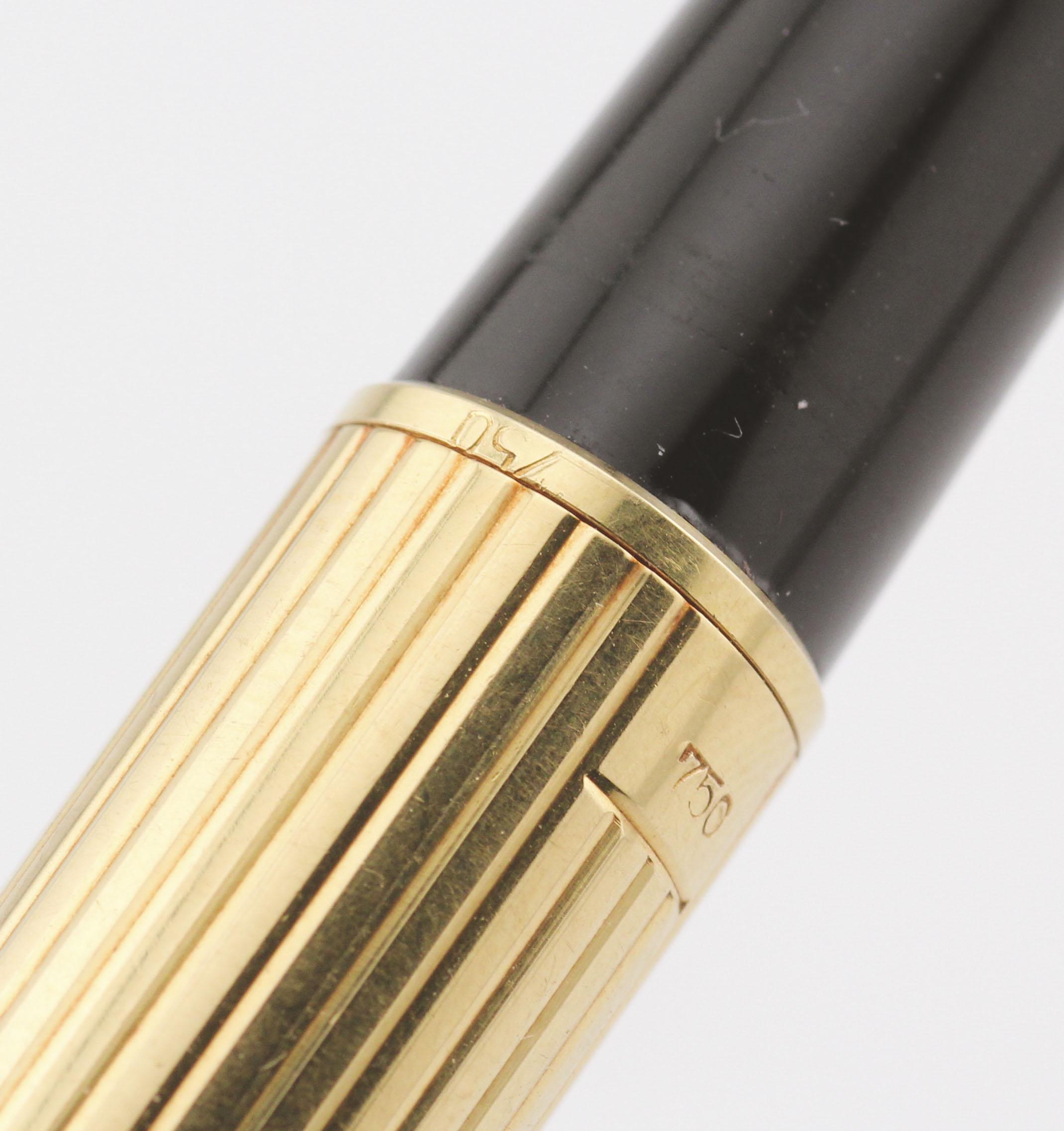 Montblanc MEISTERSTÜCK 18K Gelbgold Rollerball Pen im Angebot 5