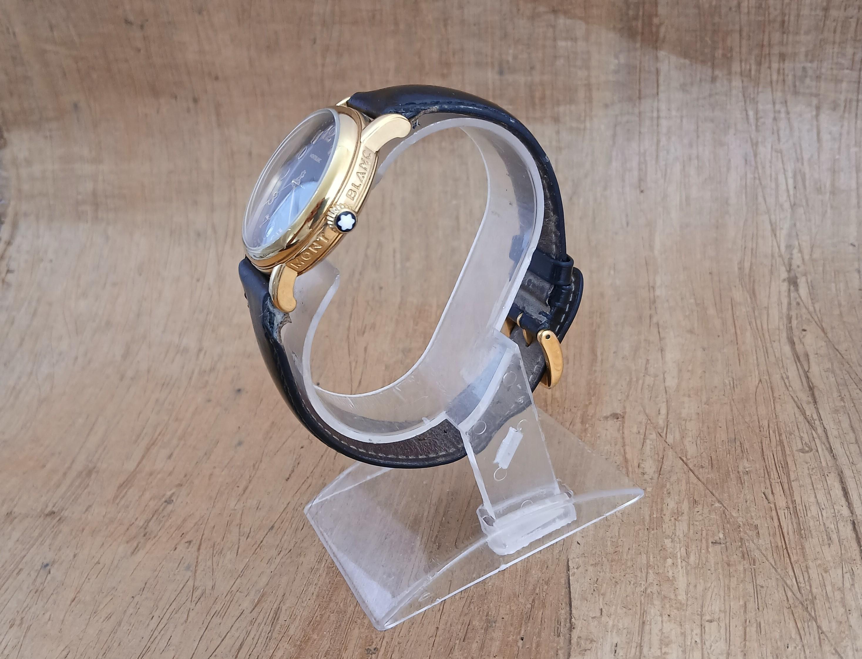 Montblanc Meisterstuck 7004 Schwarzes Zifferblatt Automatik Herrenuhr im Angebot 1